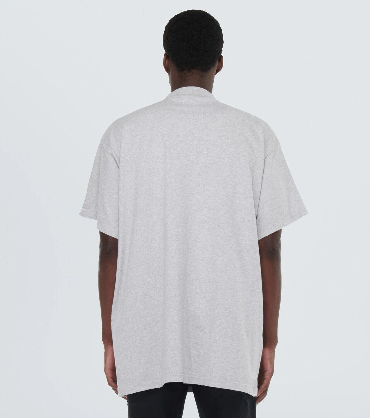 Balenciaga Faded Black Embroidered Be Kind Logo Oversized T-Shirt Size US XS / EU 42 / 0 - 7 Thumbnail