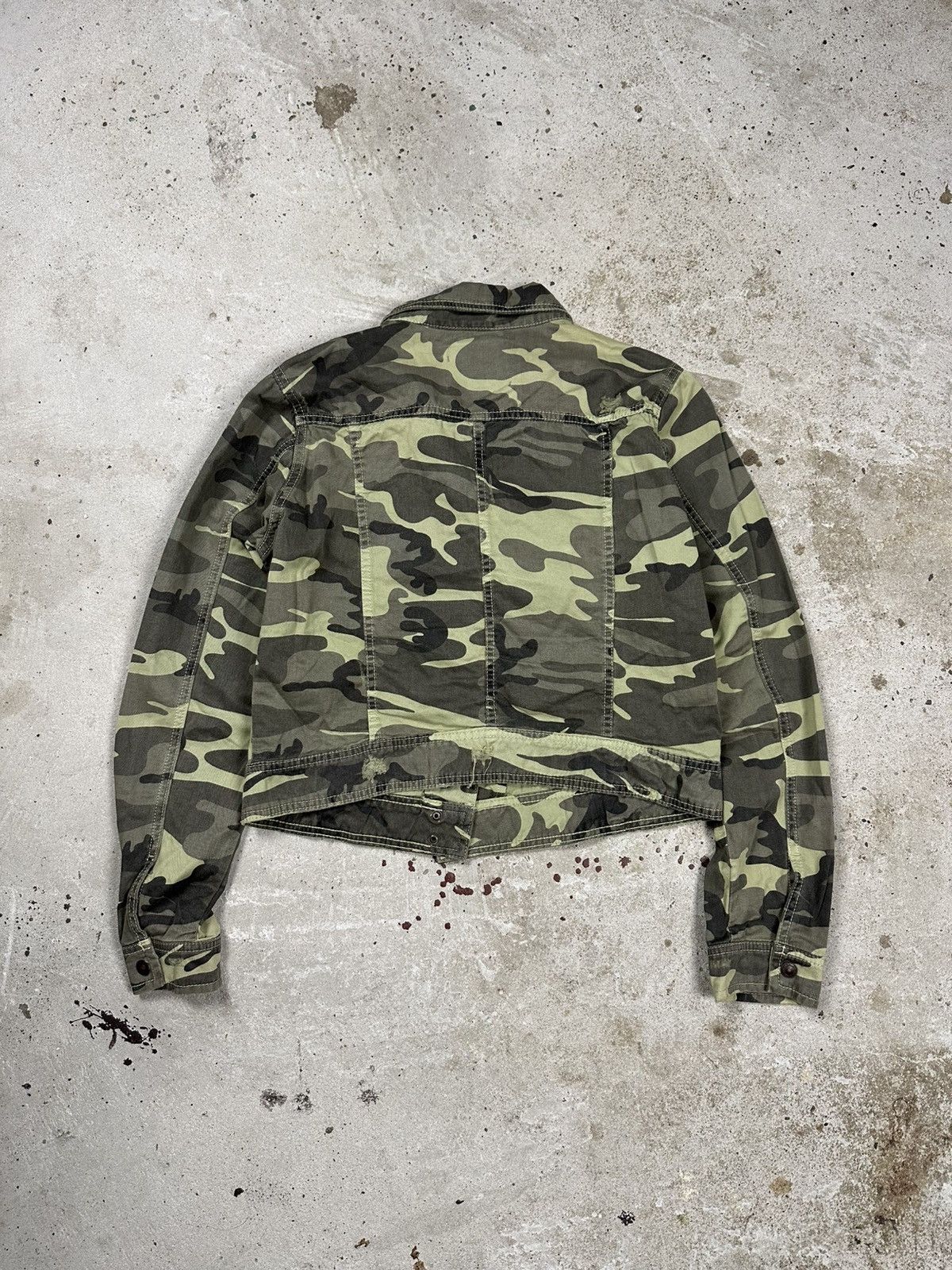 Other Vintage Y2K Camo Asymmetrical Moto Biker Reworked Jacket Size US S / EU 44-46 / 1 - 2 Thumbnail