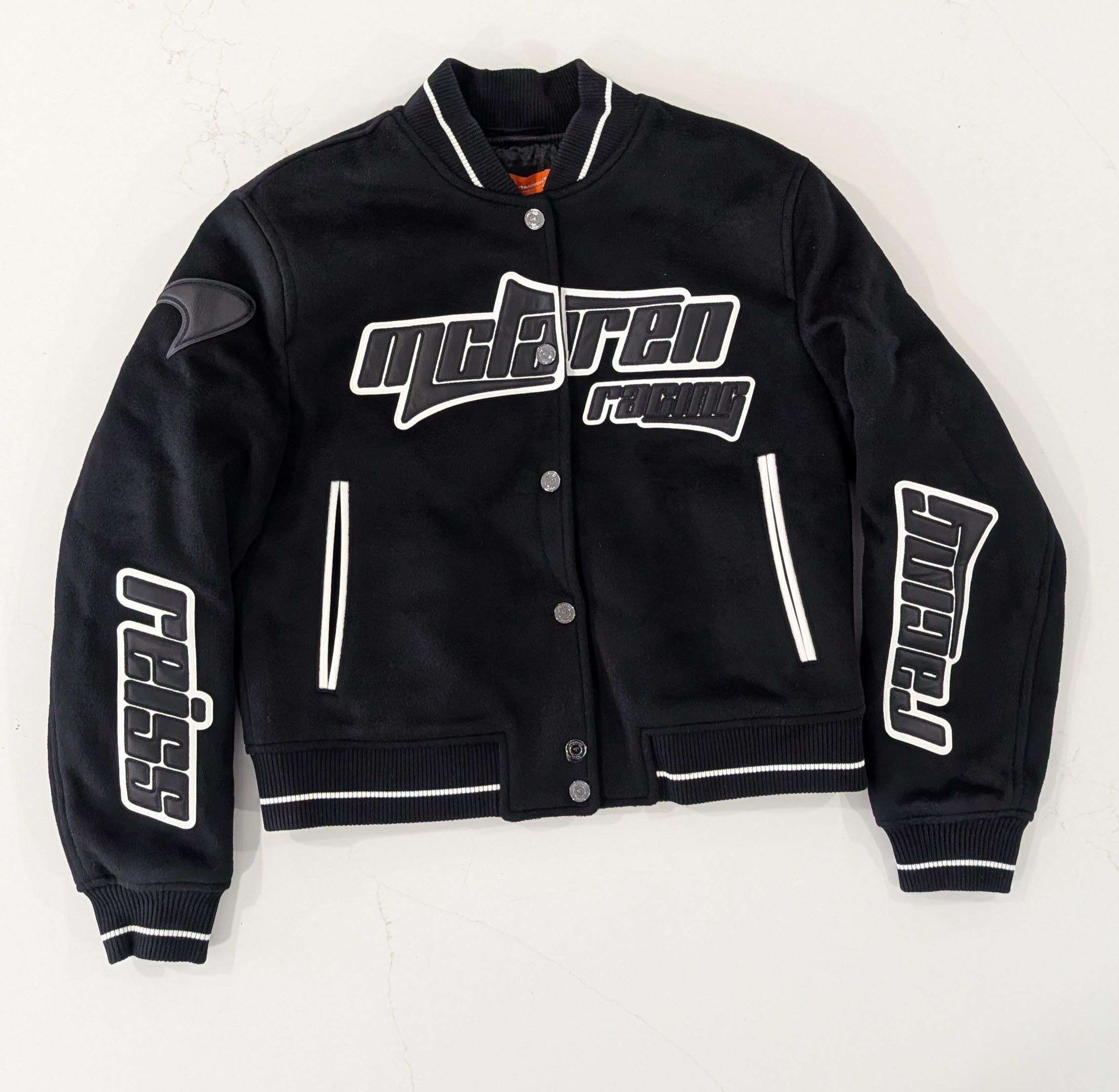 Reiss Reiss x McLaren F1 Team Blain Wool Bomber Jacket Size M / US 6-8 / IT 42-44 - 1 Thumbnail