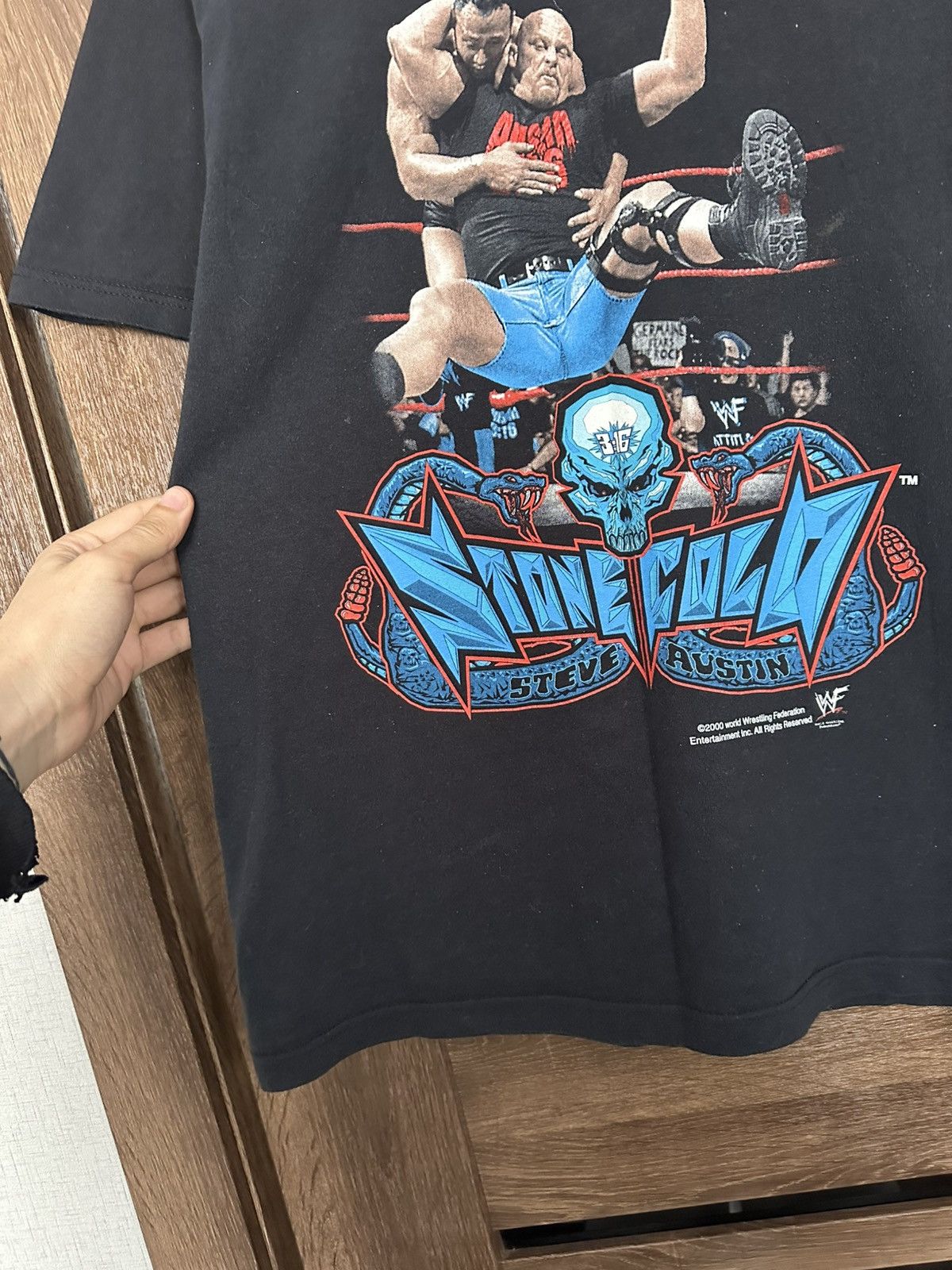 WWF 2000 Steve Austin Stone Cold WWF Vintage T-Shirt Tee Size US M / EU 48-50 / 2 - 12 Thumbnail