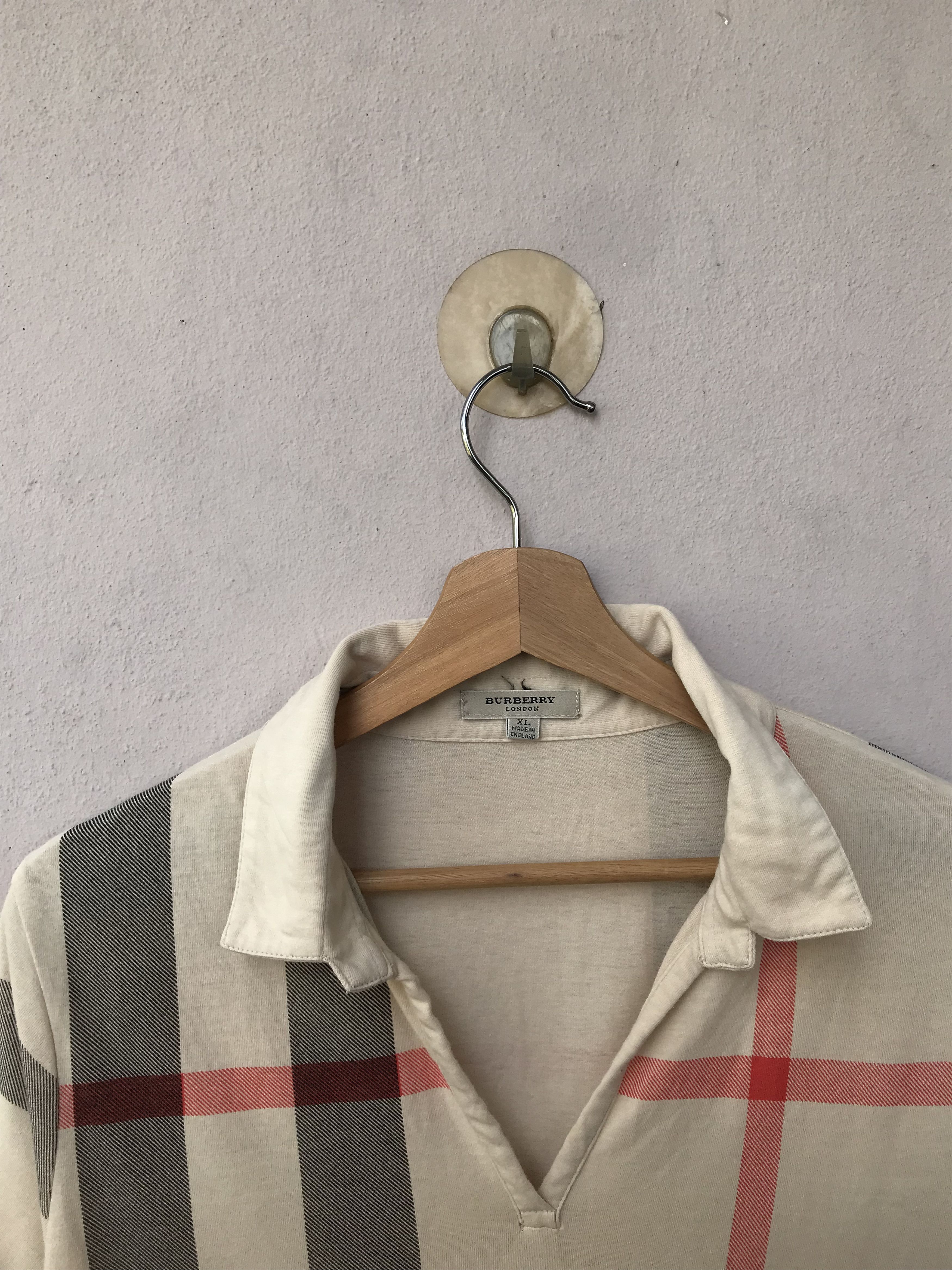 Burberry Vintage Burberry Nova Check Checkered Polo Tee Size XL / US 12-14 / IT 48-50 - 3 Thumbnail