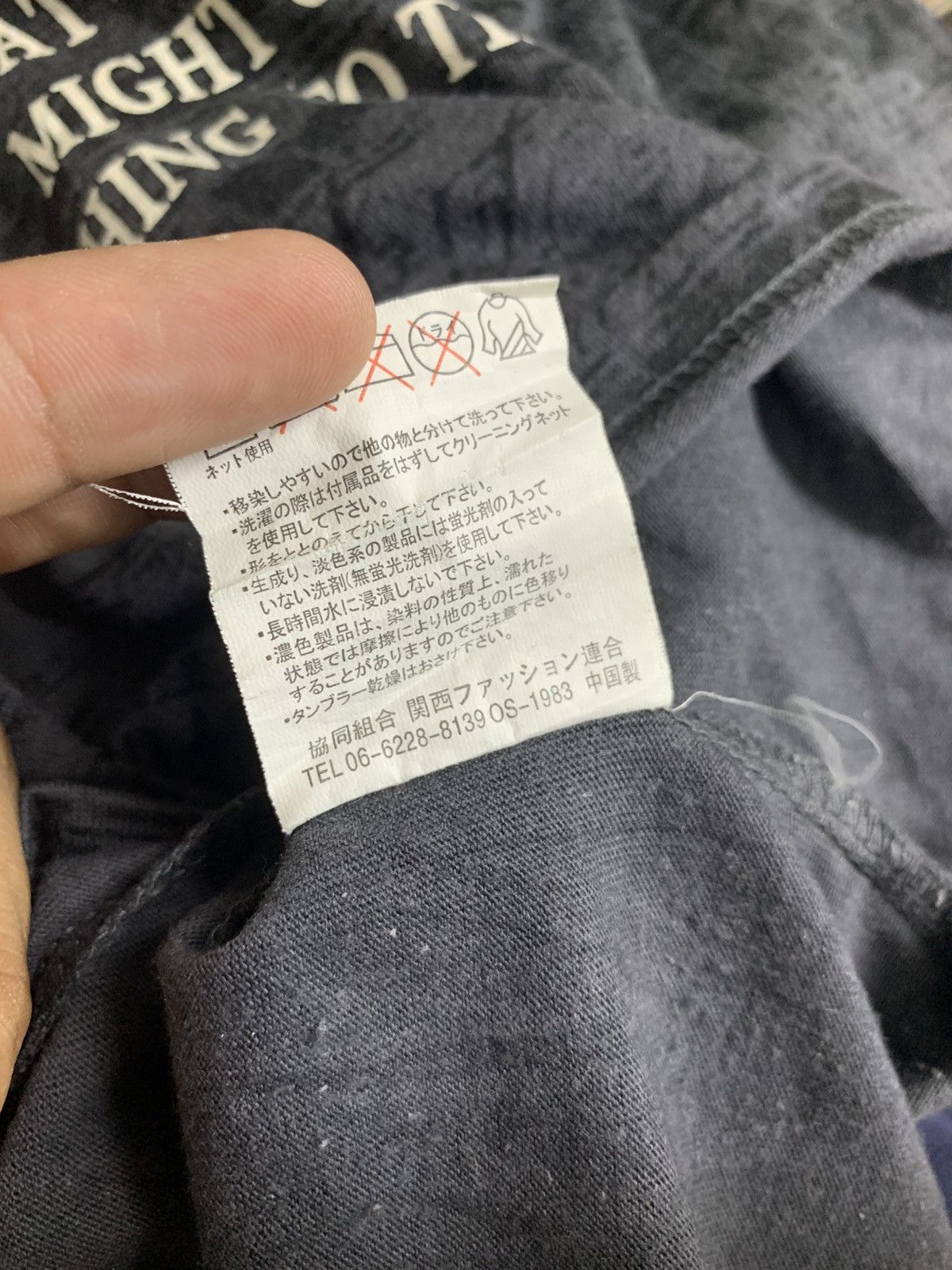 Japanese Brand Time Step Gothic Poem Text Apocalypse Longsleeve Size US L / EU 52-54 / 3 - 8 Thumbnail