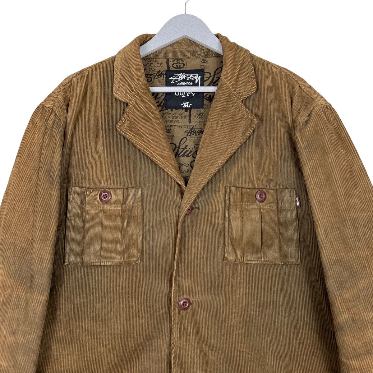Stussy 🔥 STUSSY DYED CORDUROY CHORE JACKET Size US XL / EU 56 / 4 - 6 Thumbnail