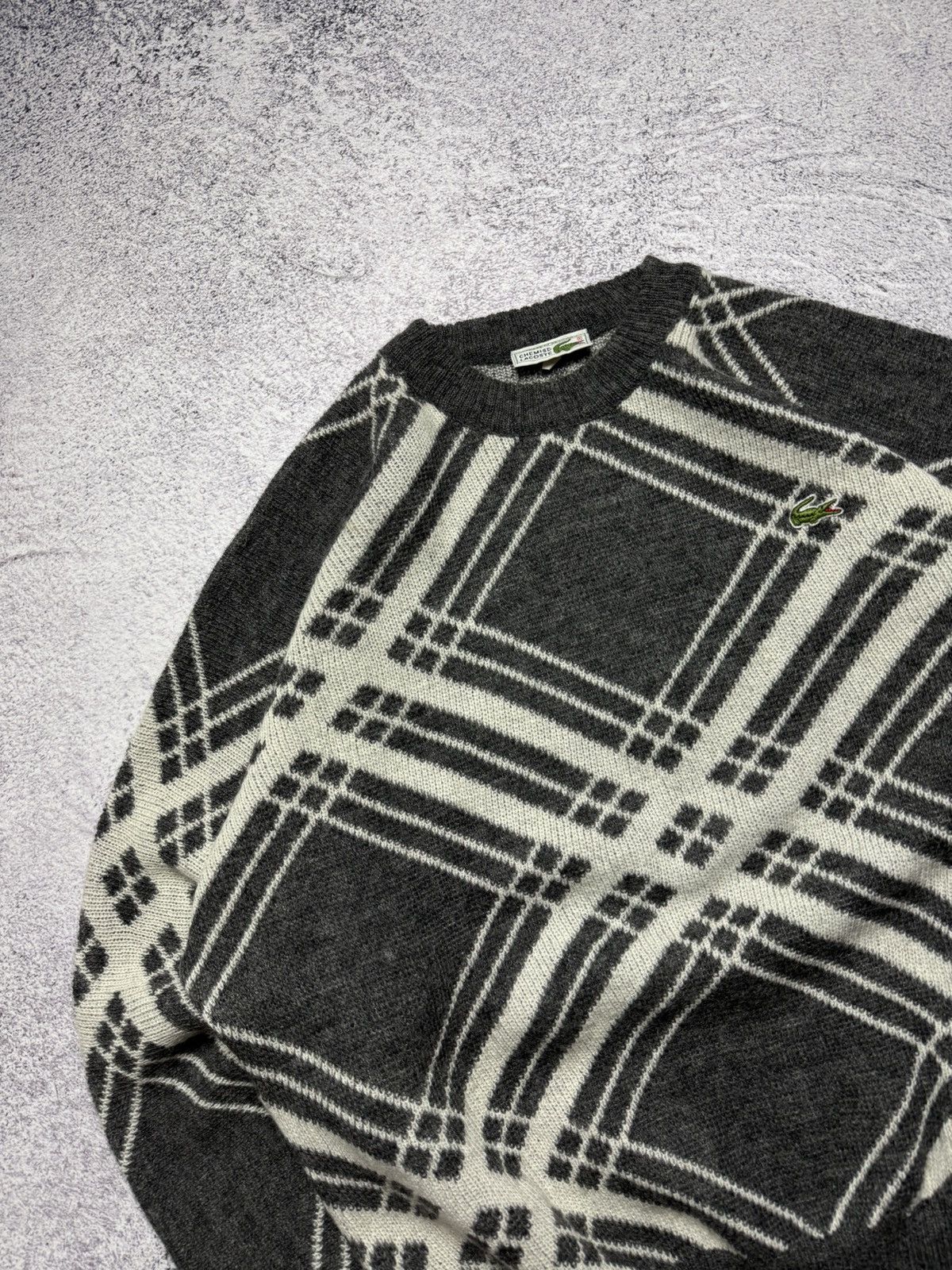 Lacoste Vintage 90s Lacoste Sweater France Rare Wool Knit Y2k Style Size US XL / EU 56 / 4 - 2 Thumbnail