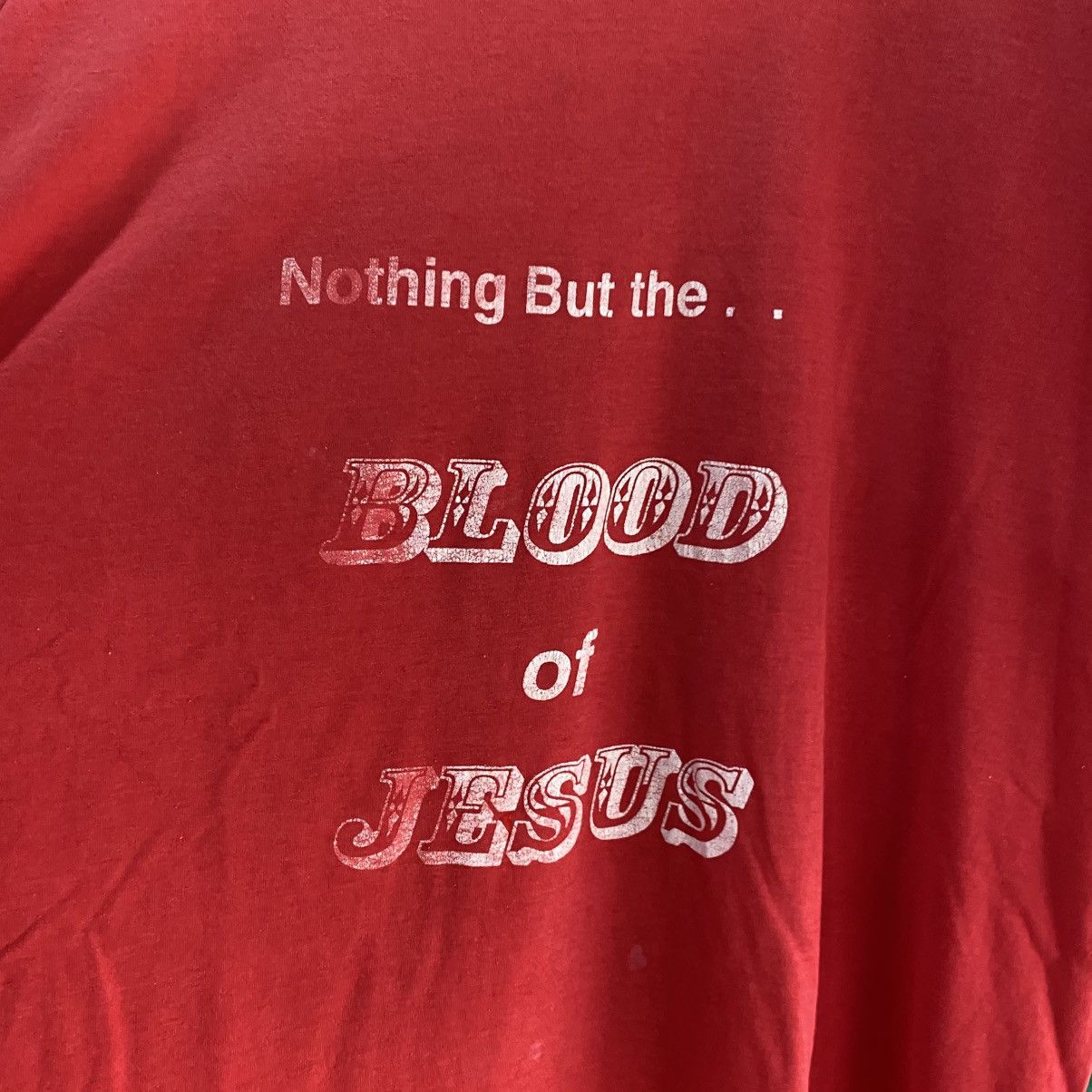 Vintage VINTAGE NOTHING BUT THE.. BLOOD OF JESUS TEE Size US XXL / EU 58 / 5 - 5 Thumbnail