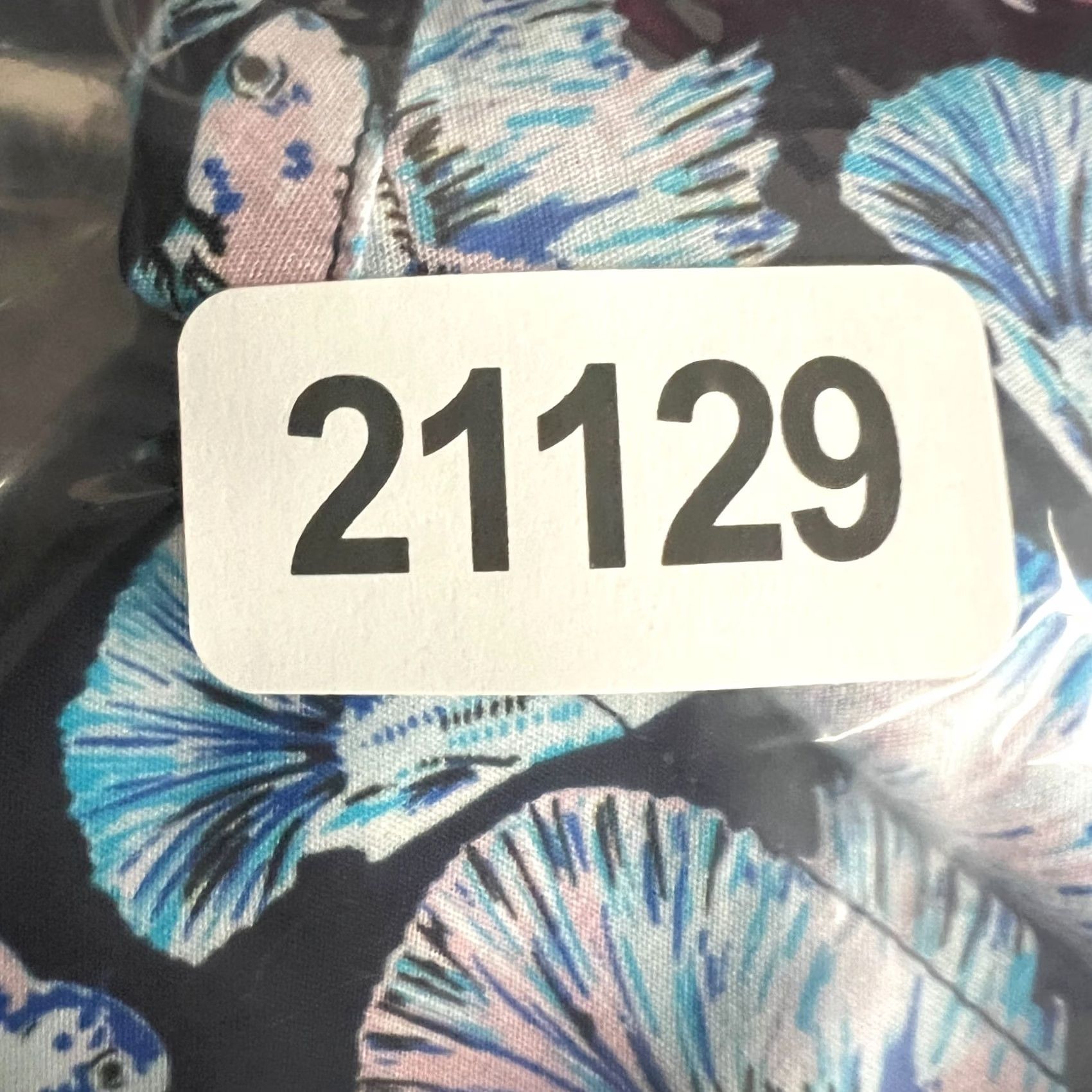 Vintage VINTAGE Kirrin Finch Ray Betta Fish Print Pattern Shirt Womens 18 Androgynous Unisex Button-Up Cotton Blue Short Sleeve Collared Cardigan? Size XXL / US 16-18 / IT 52-54 - 7 Thumbnail