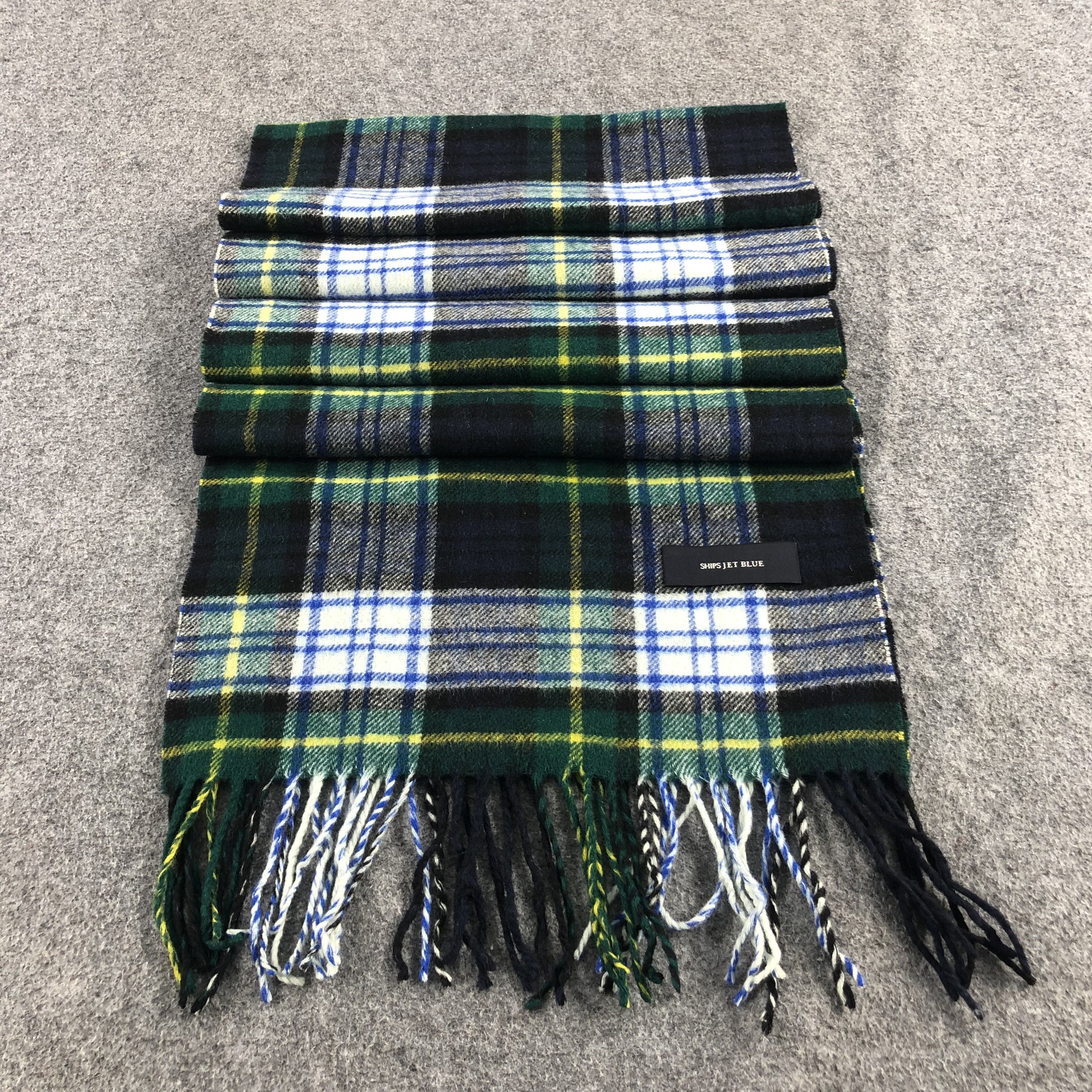 SHIPS Ships Tartan Wool Scarf Muffler V868 Size ONE SIZE - 2 Thumbnail