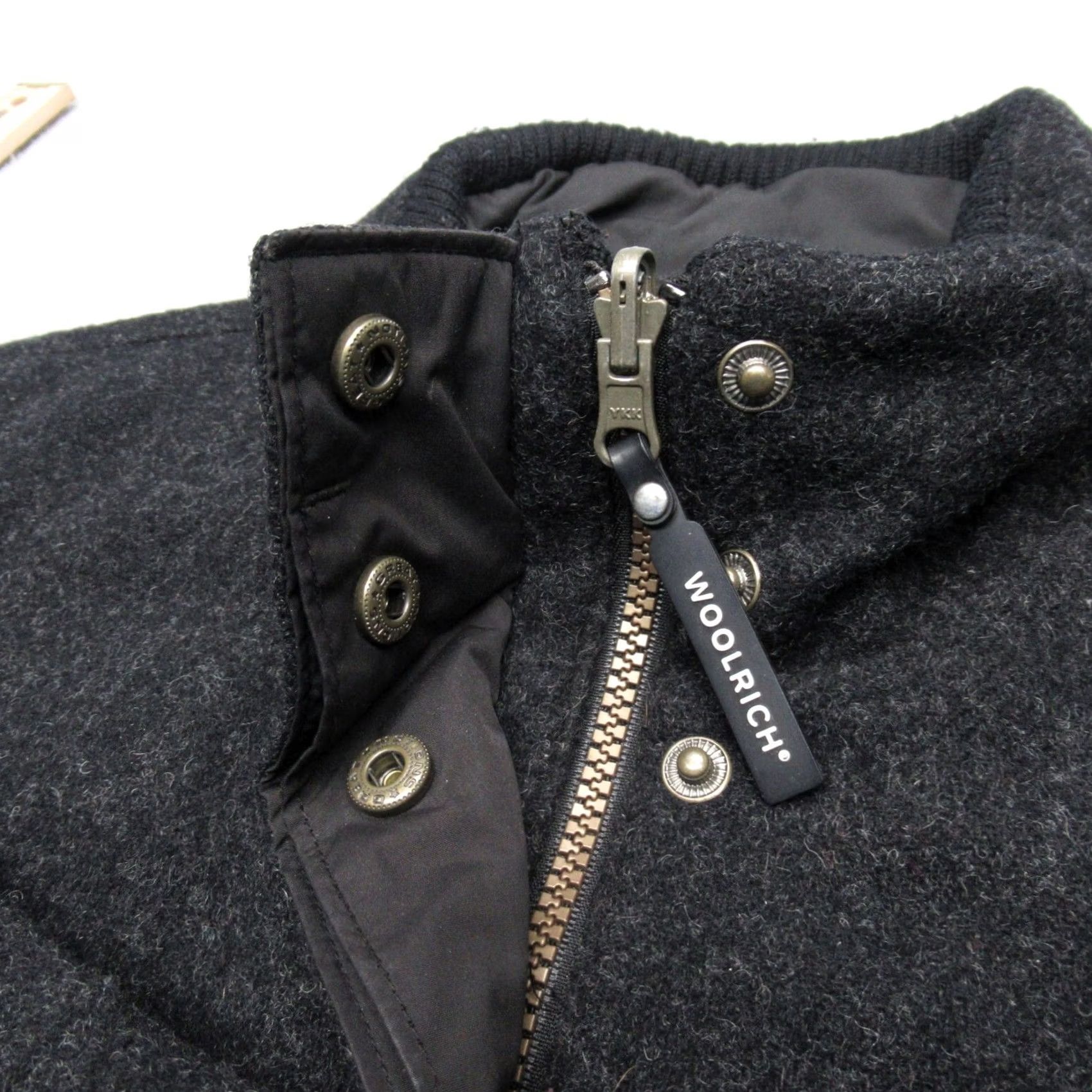Vintage Woolrich Jacket Womens XL Black Wool Blend Full Zip Quilted Reversible Puff Size XL / US 12-14 / IT 48-50 - 6 Thumbnail
