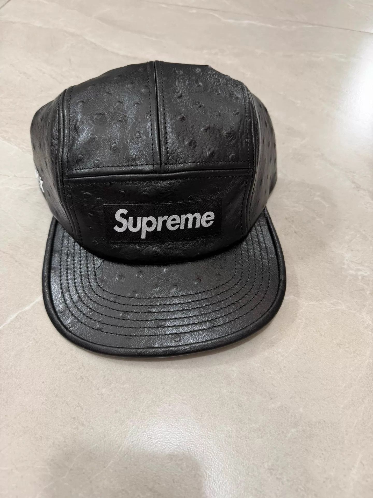 Supreme Supreme SS26W6 Ostrich Embossed Leather GORE-TEX Camp Cap Size ONE SIZE - 1 Thumbnail
