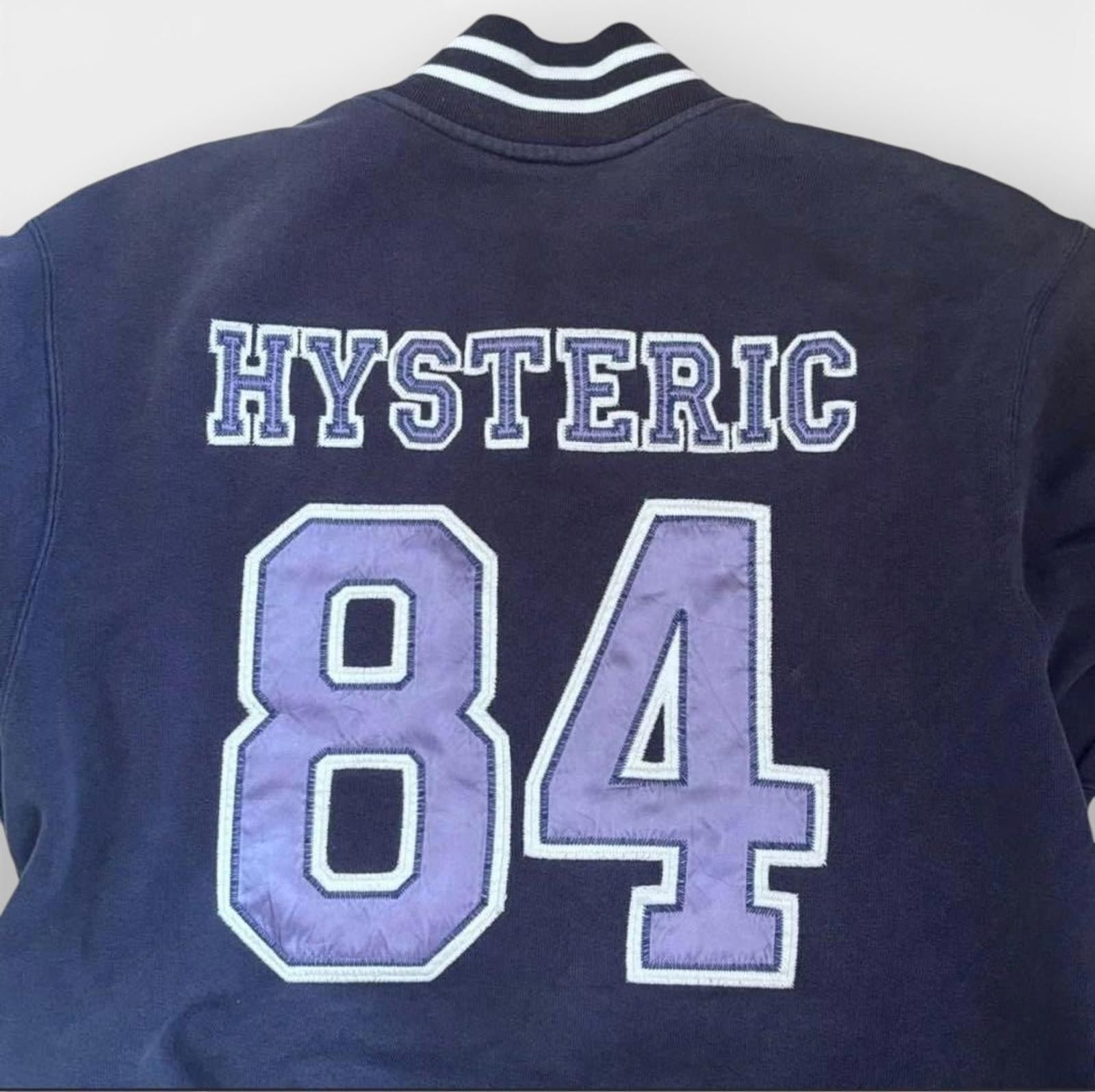 Hysteric Glamour Hysteric - Varsity Jacket Navy Blue Size US M / EU 48-50 / 2 - 3 Thumbnail