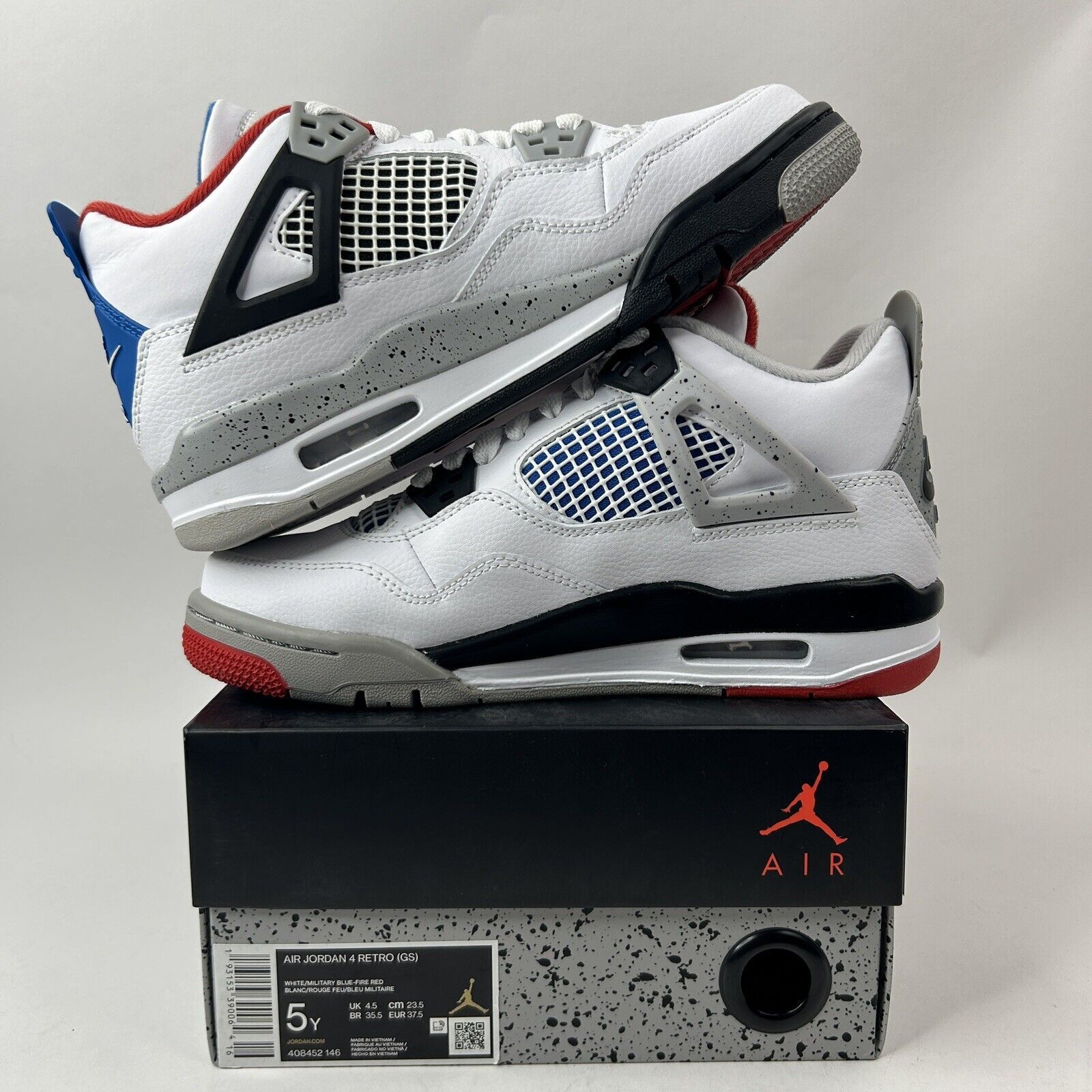 Nike Nike Air Jordan 4 Retro SE GS "What The" 2024 Size US 6.5 / IT 36.5 - 3 Thumbnail