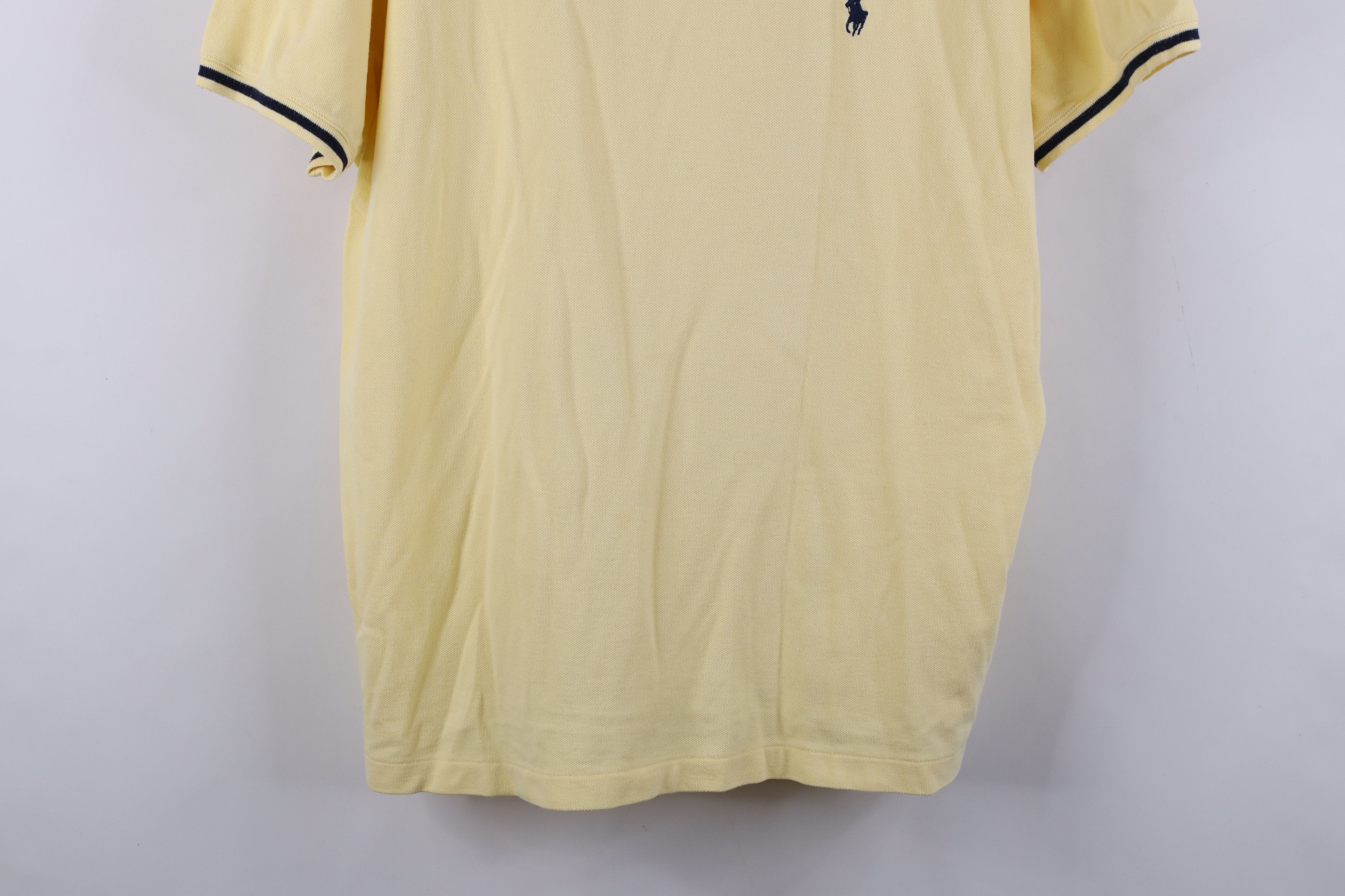 Ralph Lauren Vintage 90s Ralph Lauren Cotton Knit V-Neck T-Shirt Yellow Size US L / EU 52-54 / 3 - 3 Thumbnail