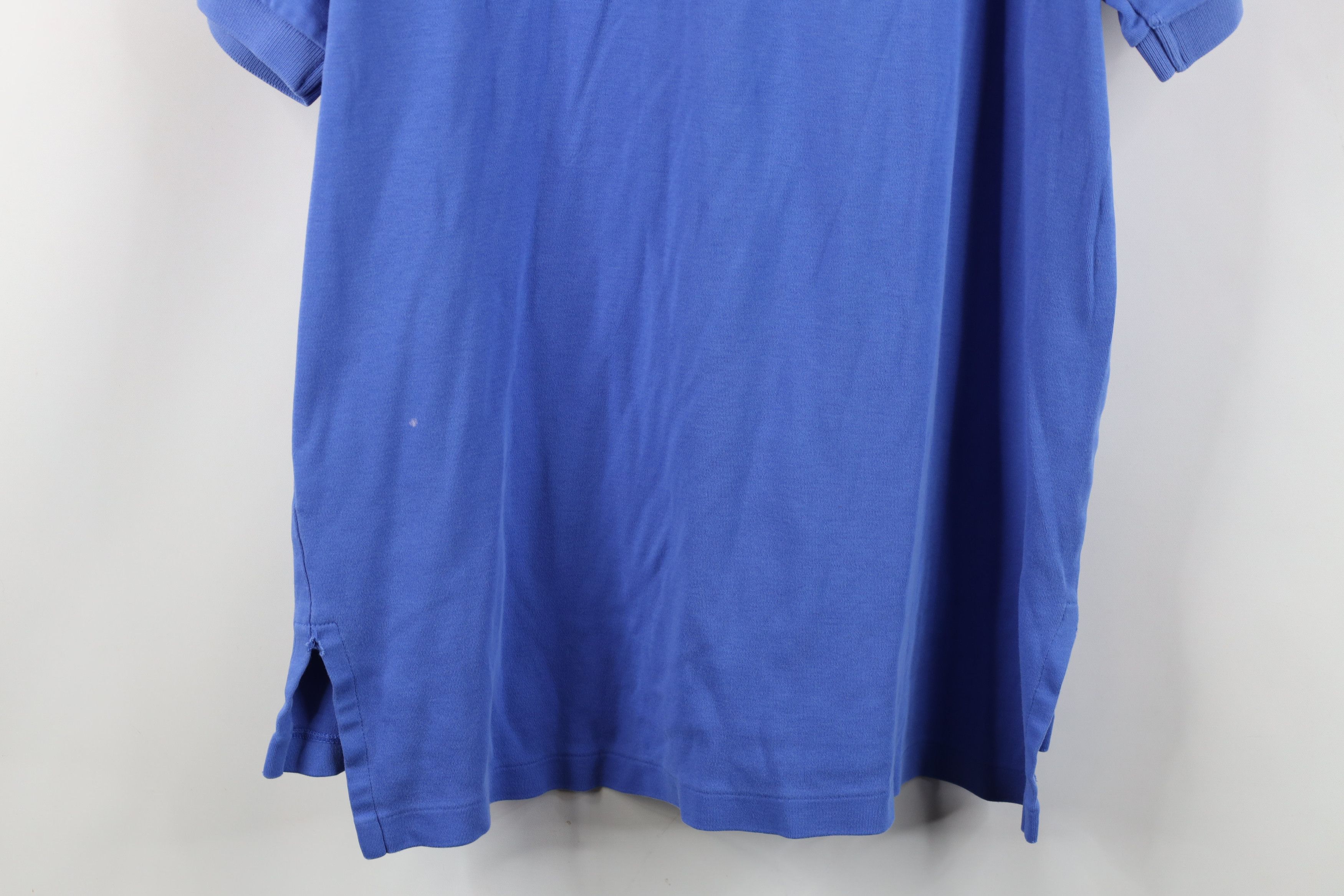 Ralph Lauren Vintage 90s Ralph Lauren Soft Cotton Knit Golf Polo Blue Size US M / EU 48-50 / 2 - 15 Thumbnail