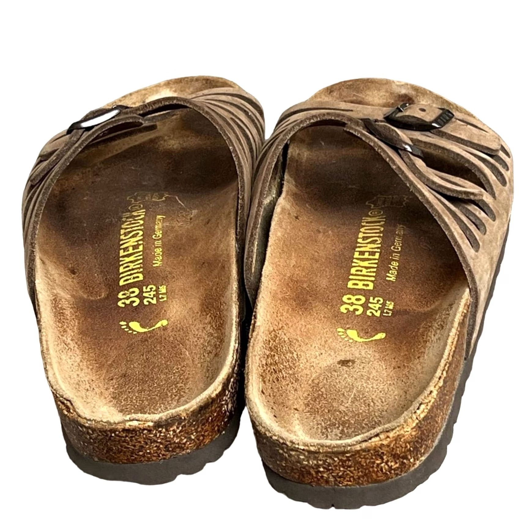 Birkenstock Birkenstock Granada Leather Multi Strap Sandals Women’s Size 7 38 TAN Brown Slide Leather 7 Womens Sandals Granada Birkenstock Size US 7 / IT 37 - 3 Thumbnail