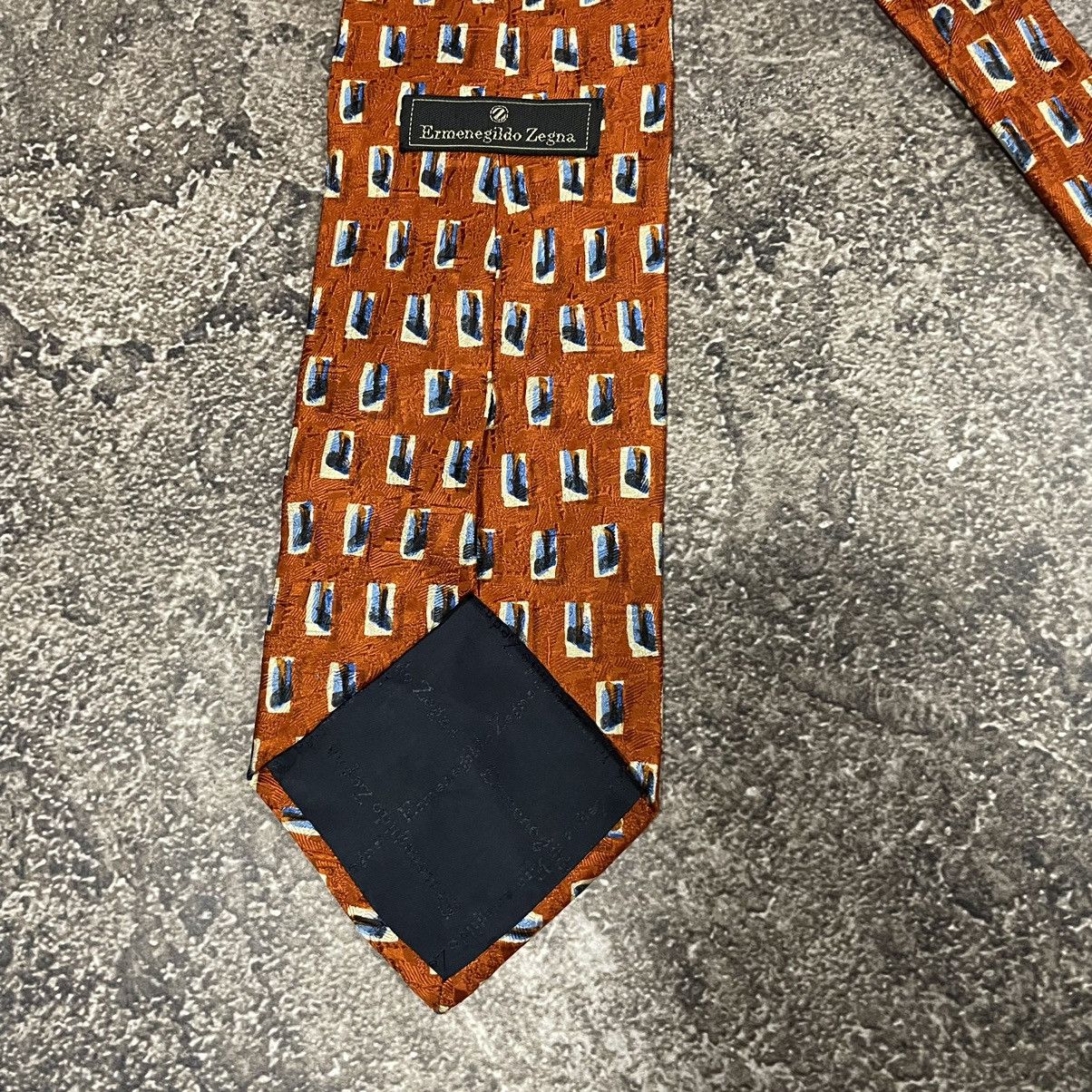Ermenegildo Zegna × Vintage Rare Vintage Ermenedildo Zegna Tie 90’s Size ONE SIZE - 3 Thumbnail