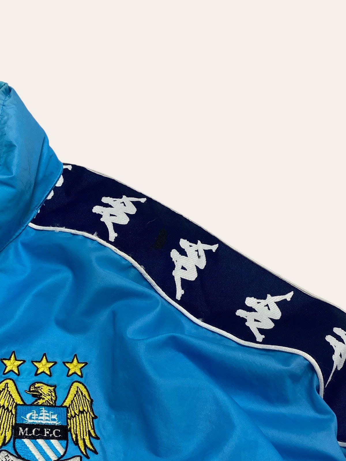 Kappa RARE! 90s Vintage KAPPA MANCHESTER CITY Windbreaker Hooded Size US XL / EU 56 / 4 - 21 Thumbnail