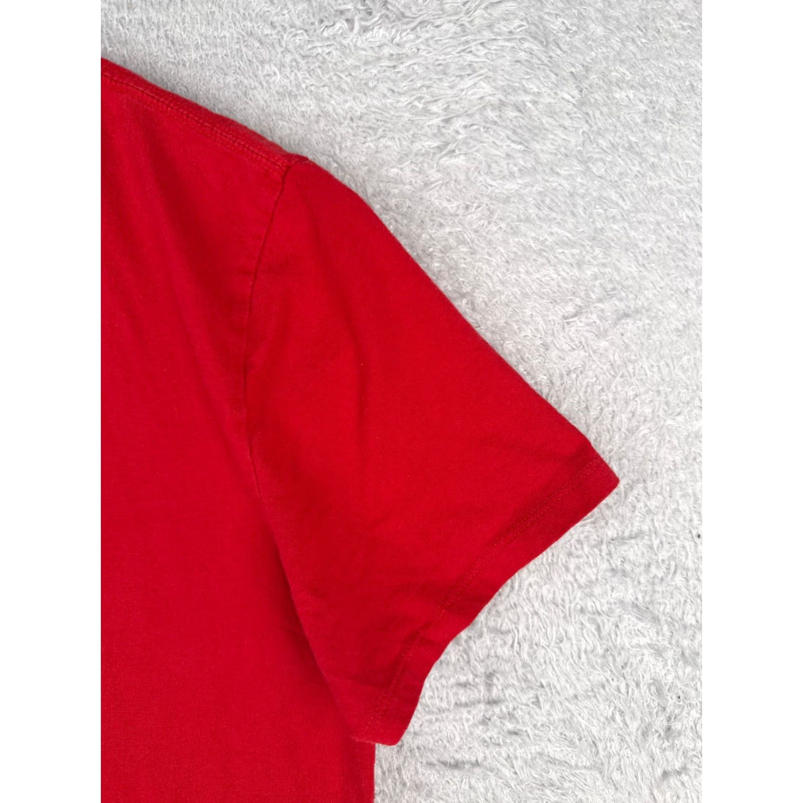 Tommy Hilfiger Tommy Hilfiger Shirt Adult Large Red Short Sleeve Crew Neck 100% Cotton Size US L / EU 52-54 / 3 - 2 Thumbnail