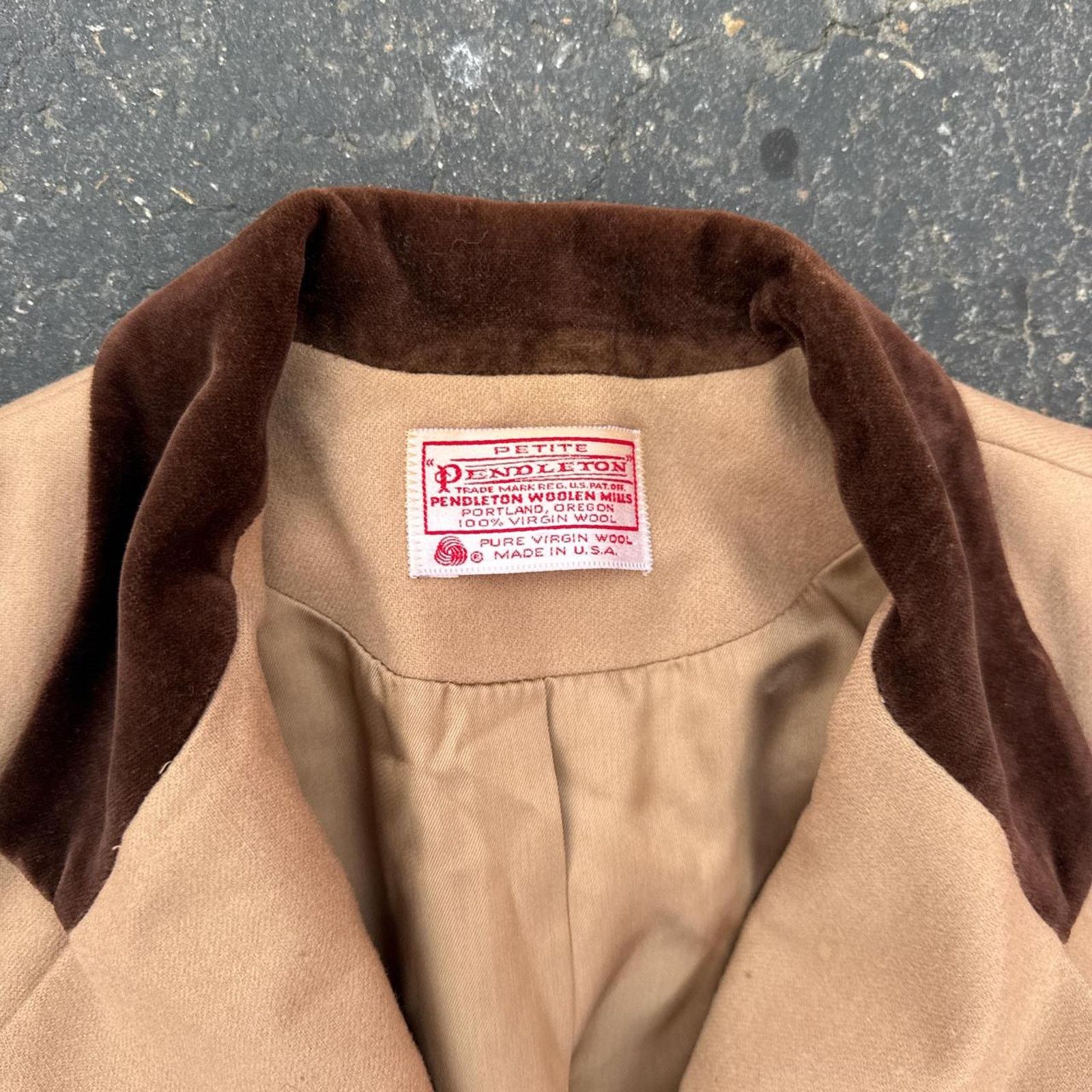 Pendleton Vintage 80s Western Pendleton Women Wool Blazer Petite Size Size ONE SIZE - 4 Thumbnail