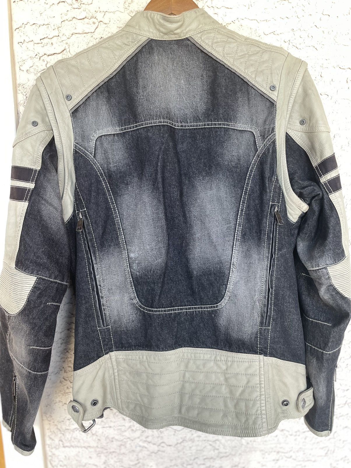 Harley Davidson Harley Davidson Leather & Denim Riding Jacket Size US M / EU 48-50 / 2 - 2 Thumbnail