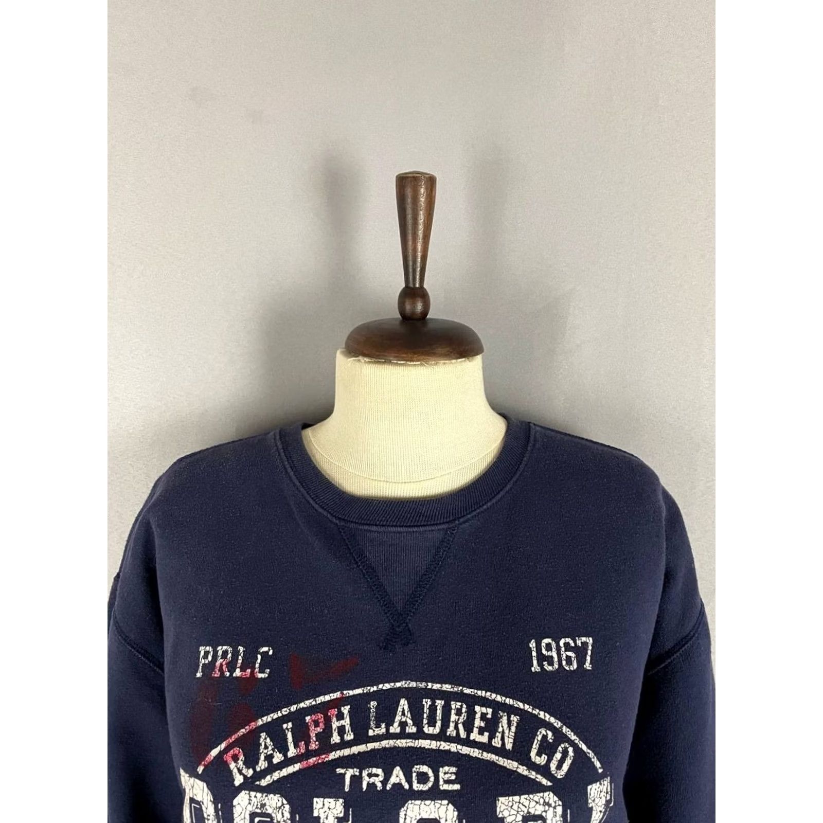 Polo Ralph Lauren Polo Ralph Lauren Womens Sweatshirt Size M Navy Cotton Crew Neck Long Sleeve Size M / US 6-8 / IT 42-44 - 5 Thumbnail