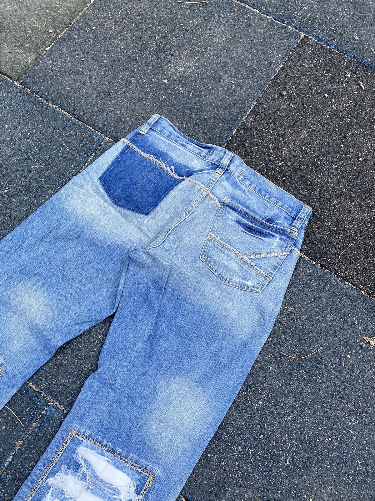 Japanese Brand × Vintage Vintage Avant Garde distressed punk rock grailsale jeans Size US 33 - 6 Thumbnail
