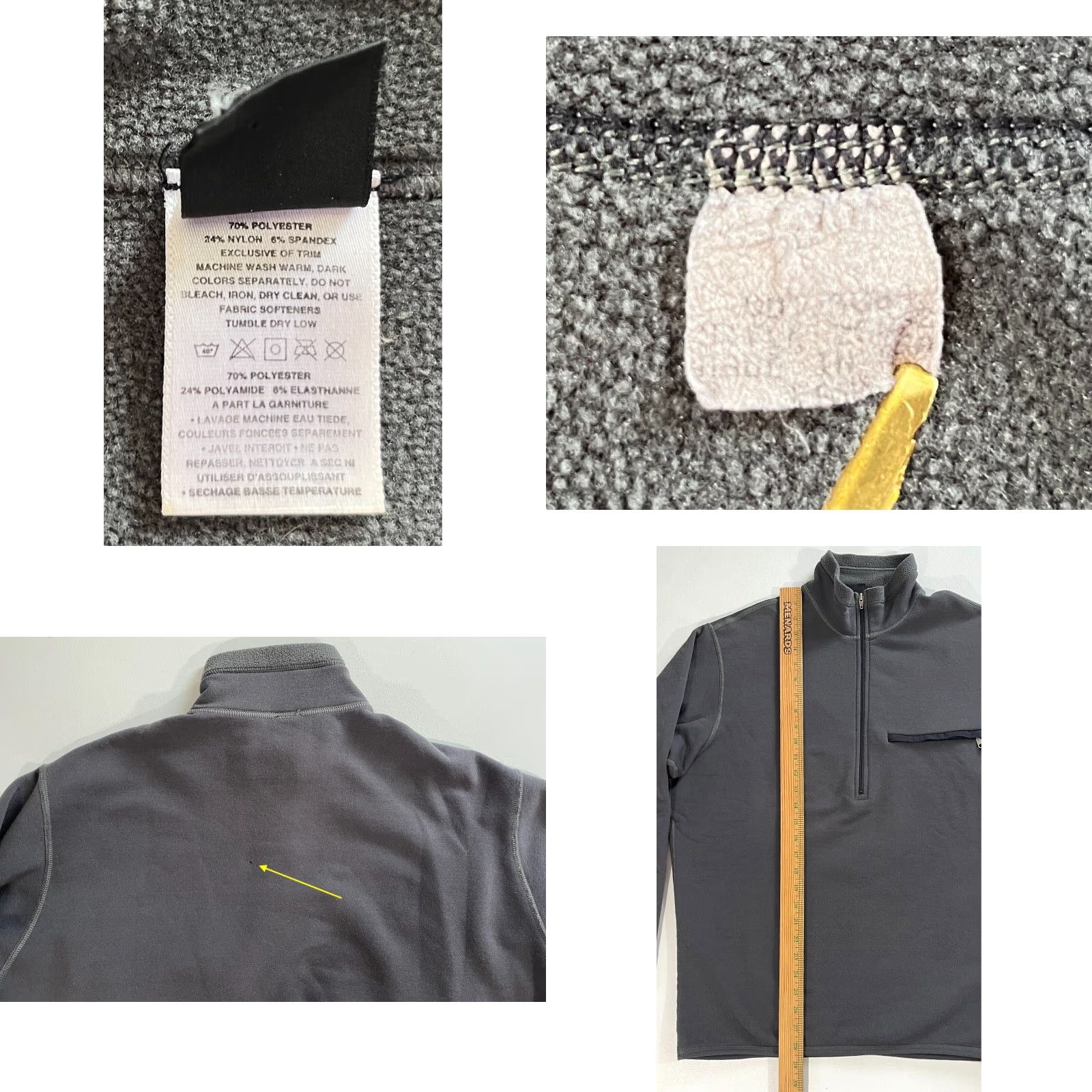 Patagonia VINTAGE Patagonia Men’s 1/4 Zip Long Sleeve Fleece Pullover Pullover Shirt Adult Large Gray Pockets Thermal Hiking Mens Size US L / EU 52-54 / 3 - 8 Thumbnail