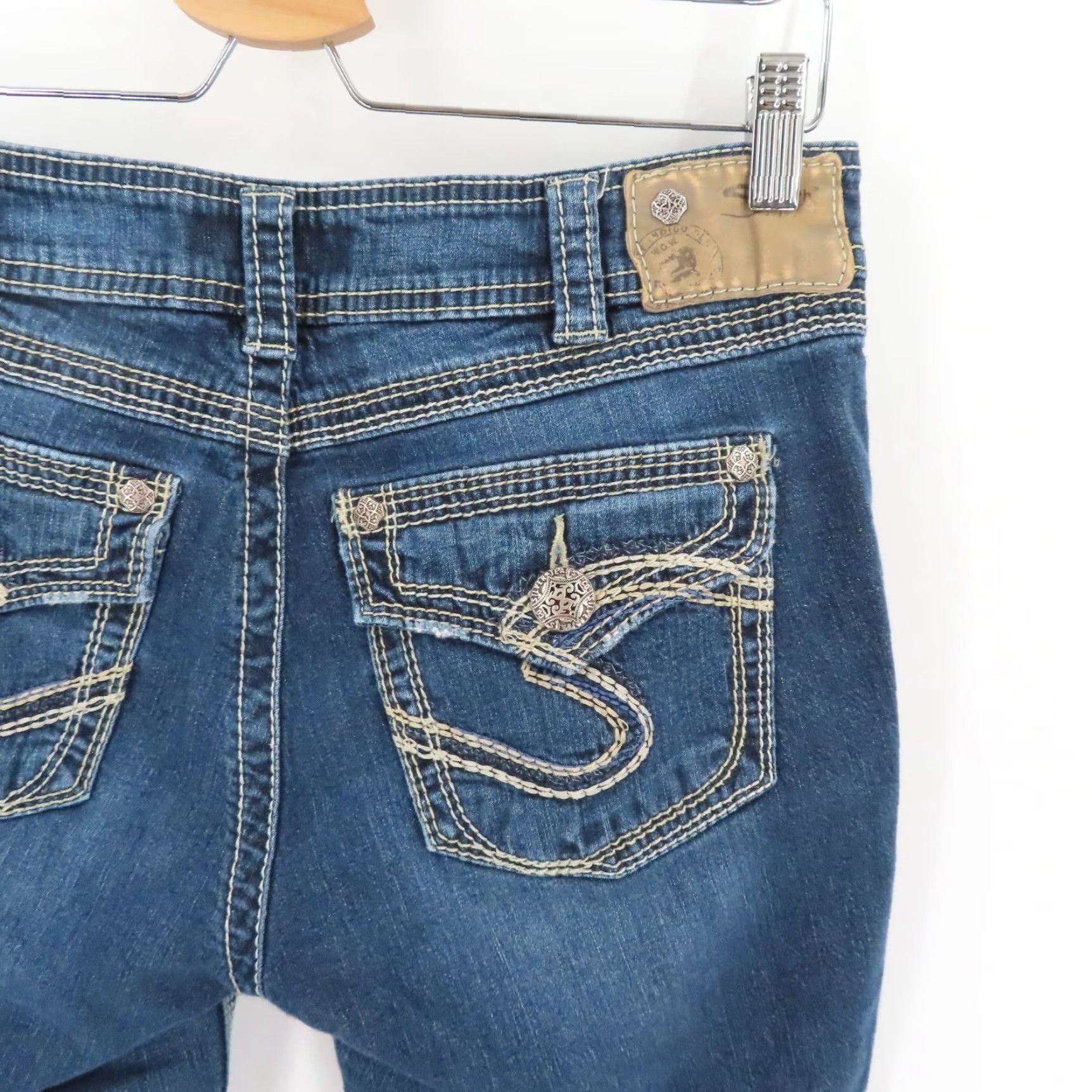 Silver Jeans Co. Silver Jeans Capri Denim Blue Jeans Suki Surplus 30 Womens Cotton Denim Capri Jeans 5-Pocket Design Blue Size 30" / US 8 / IT 44 - 6 Thumbnail