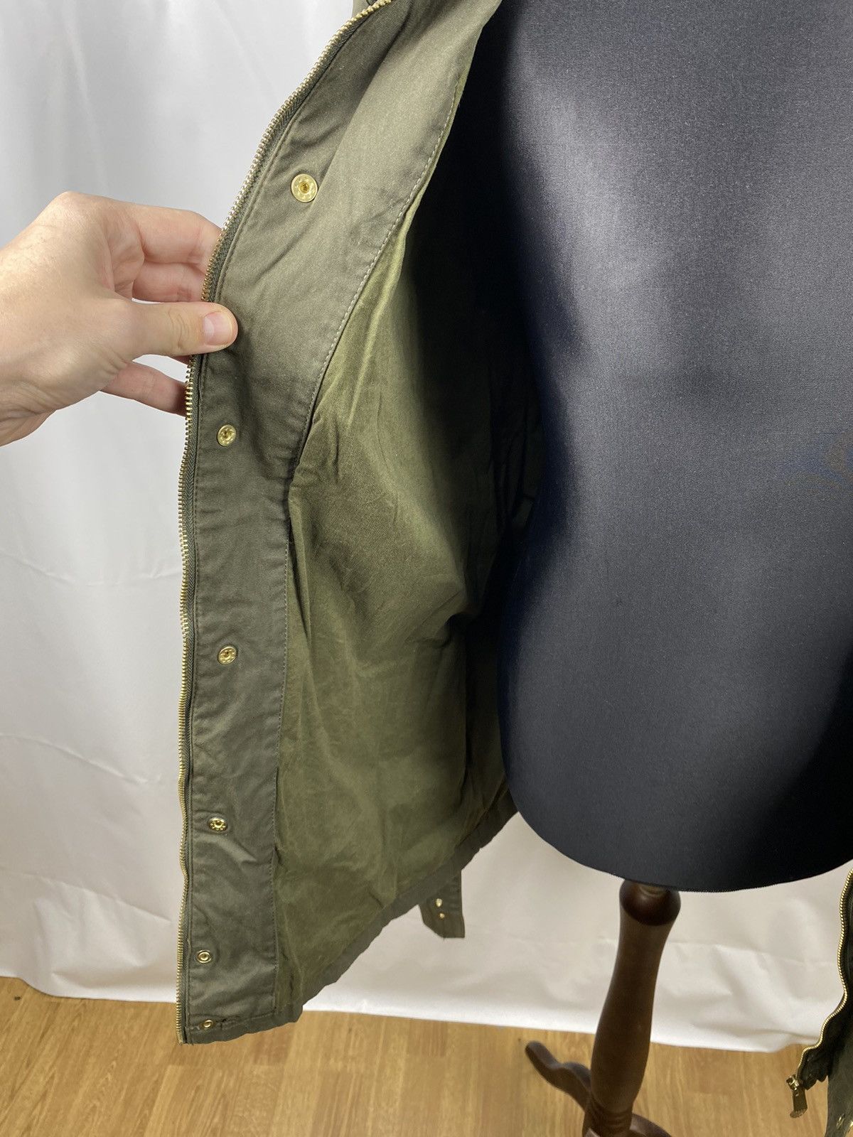 Designer Rivington Denim NYC Waxed Cotton Jacket Belted XL Size US XL / EU 56 / 4 - 12 Thumbnail