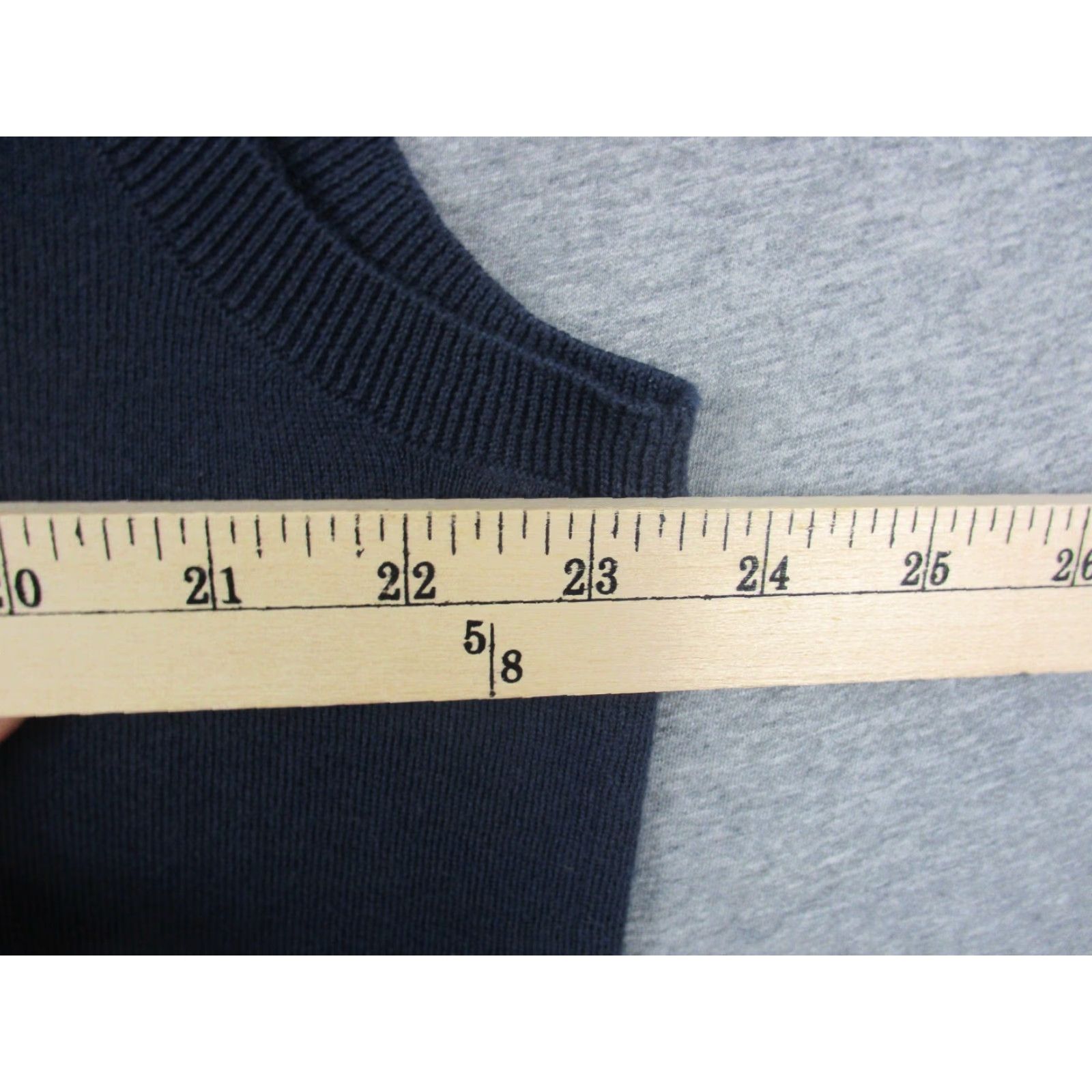 Polo Ralph Lauren Polo Ralph Lauren Sweater Vest Men Large Tall Navy Pima Cotton Size US L / EU 52-54 / 3 - 7 Thumbnail
