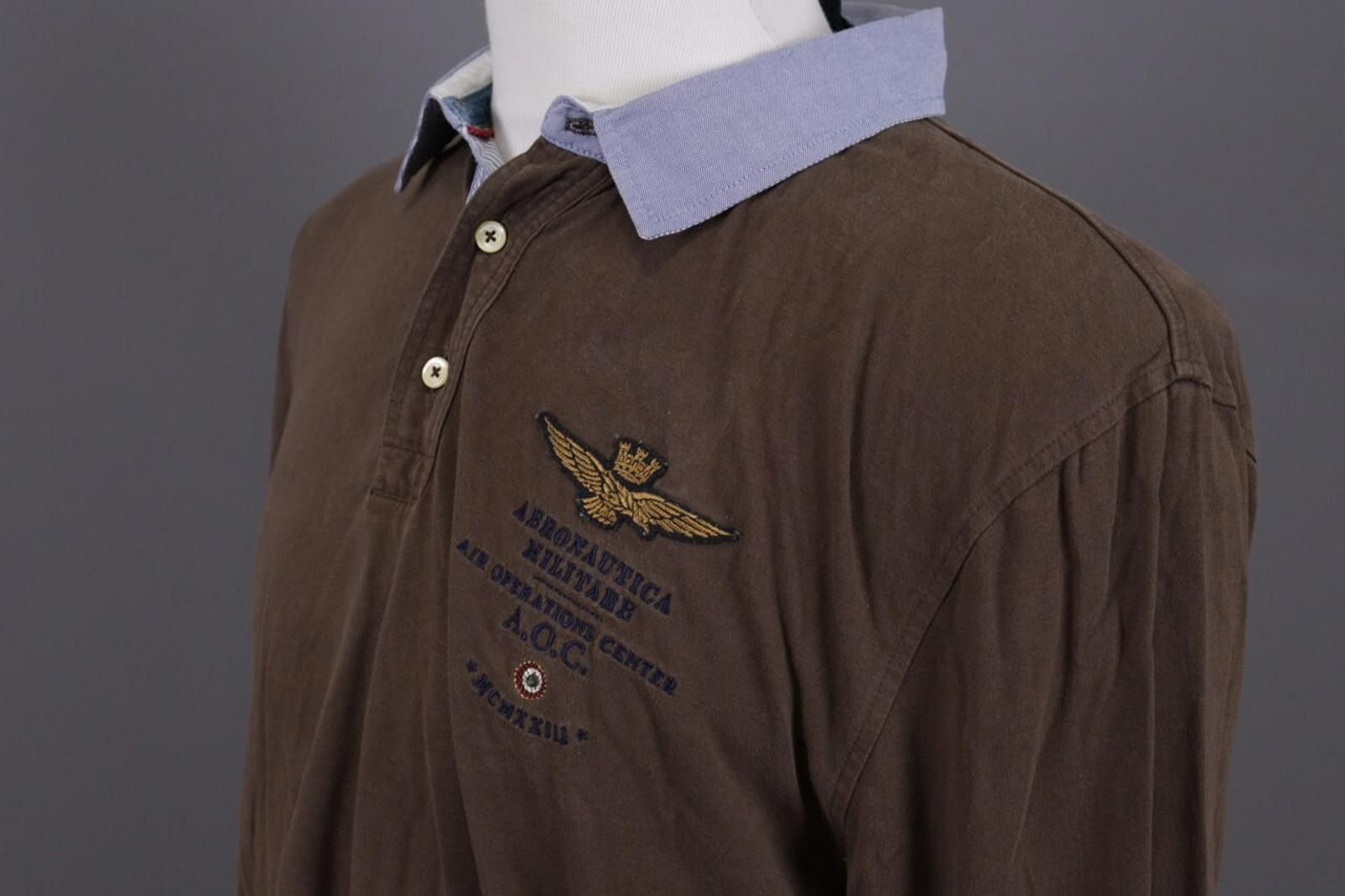 Aeronautica Militare Aeronautica Militare Brown Polo Shirt Size XXL / 2XL Size US XXL / EU 58 / 5 - 9 Thumbnail