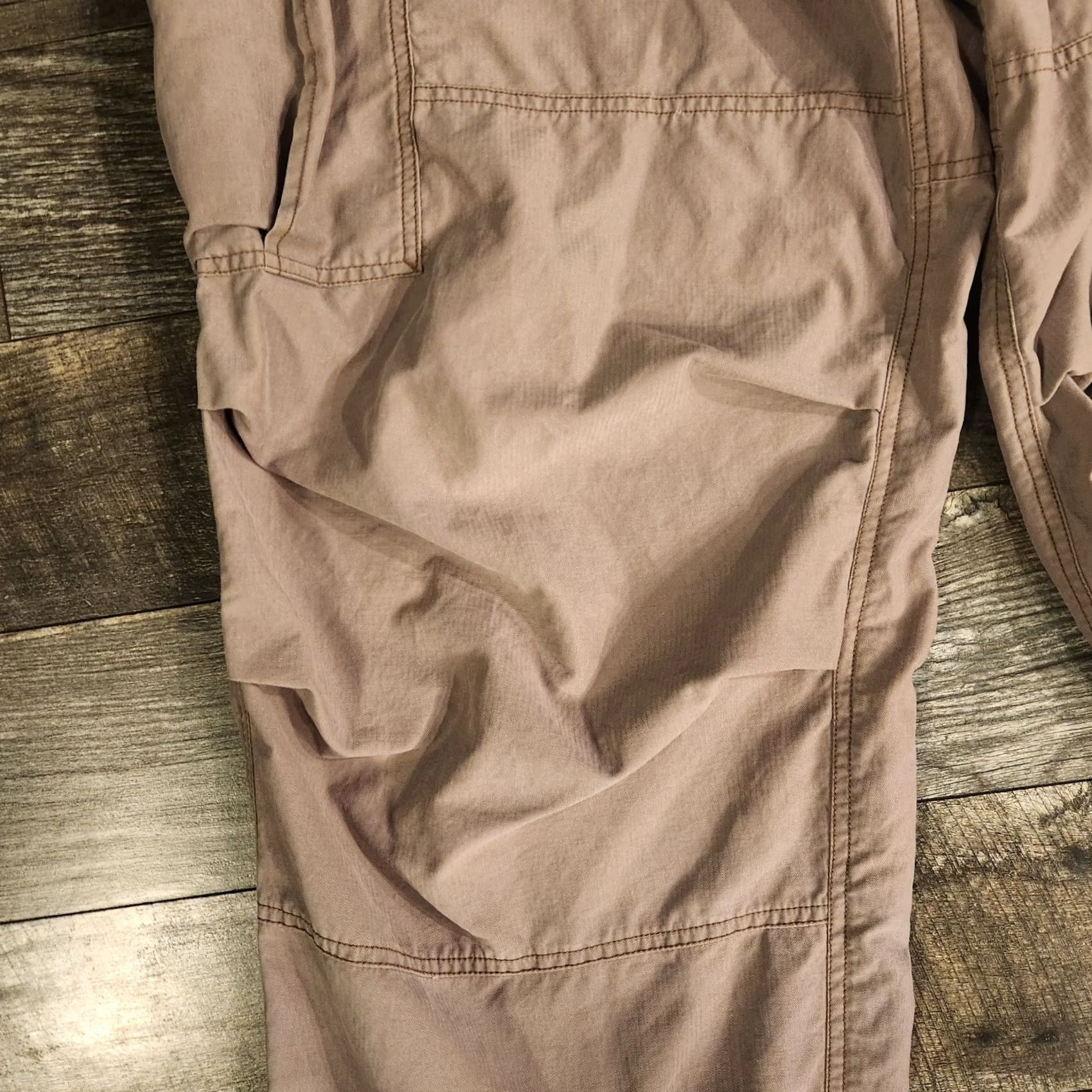 Abercrombie & Fitch VINTAGE Abercrombie Fitch Pants Mens Large Tan Cargo Paratrooper Baggy Y2K Size US 33 - 4 Thumbnail