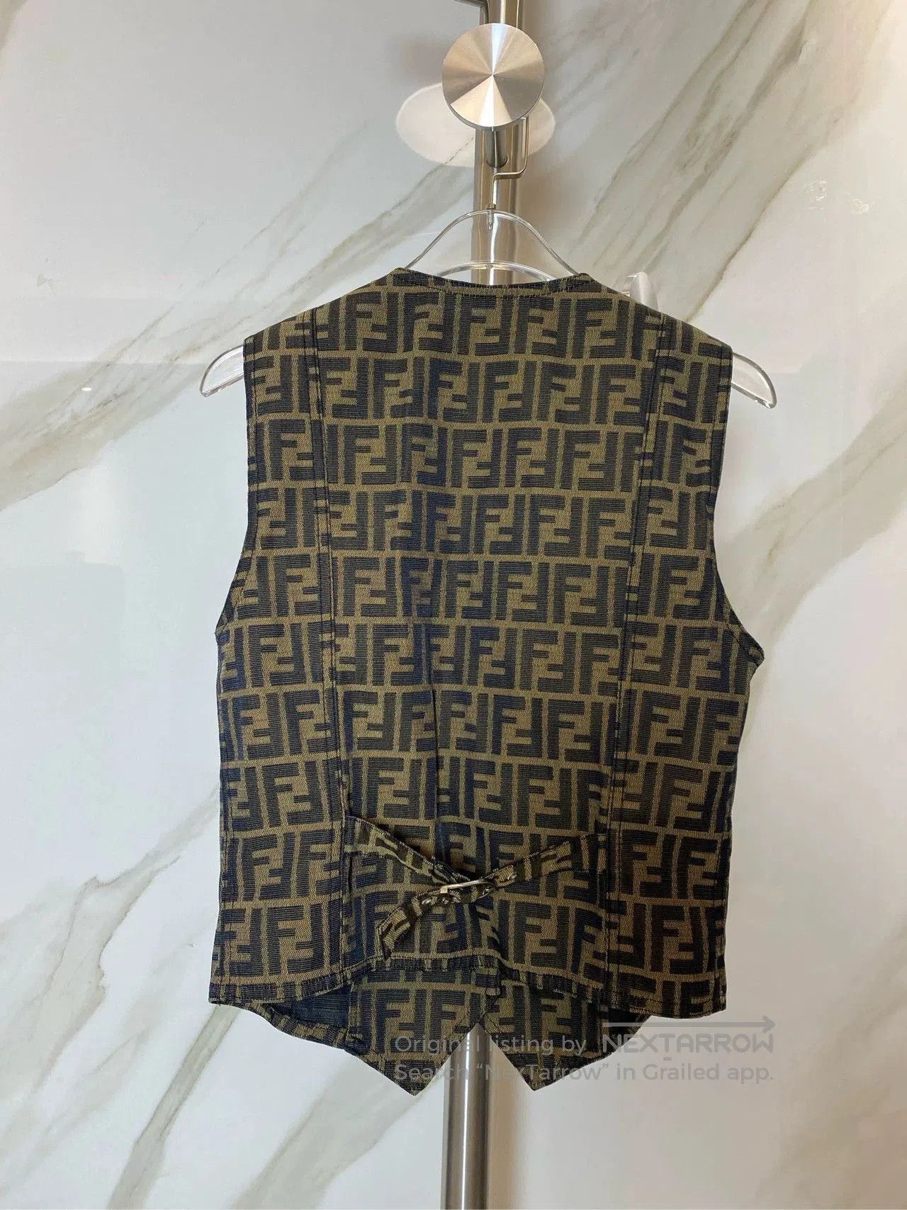 Fendi Fendi Vintage Logo Print Brown Vest. Size US XS / EU 42 / 0 - 2 Thumbnail