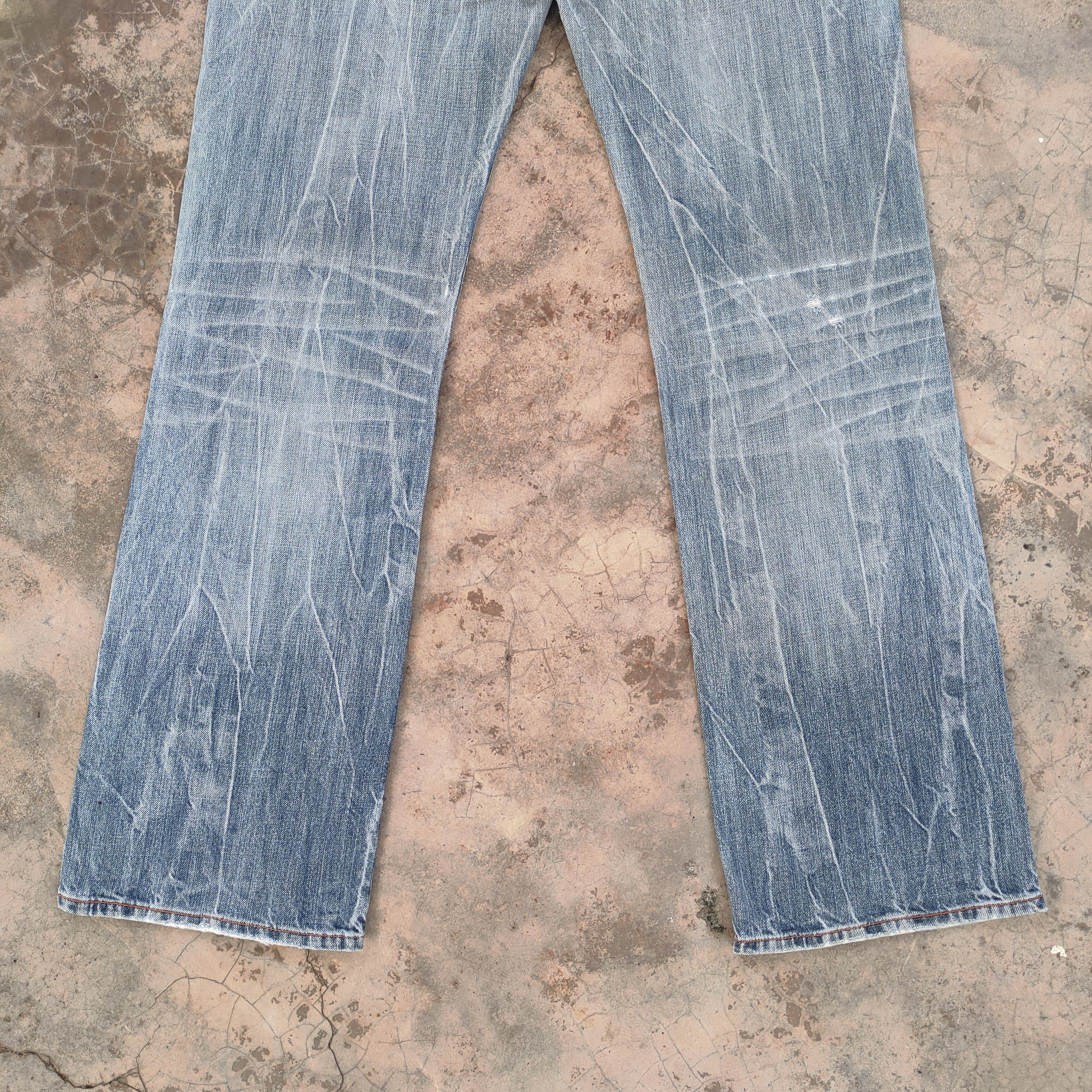 Japanese Brand Vintage Japanese flare bootcut faded denim jeans pants Size US 32 / EU 48 - 11 Thumbnail