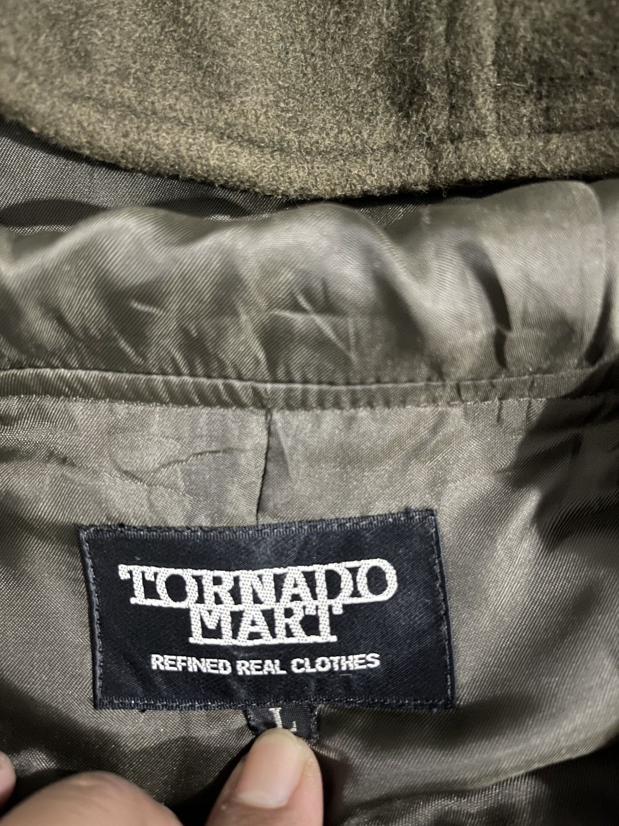 Tornado Mart Vintage Tornado Mart Japan Wool Hoodie Jacket Size US L / EU 52-54 / 3 - 9 Thumbnail