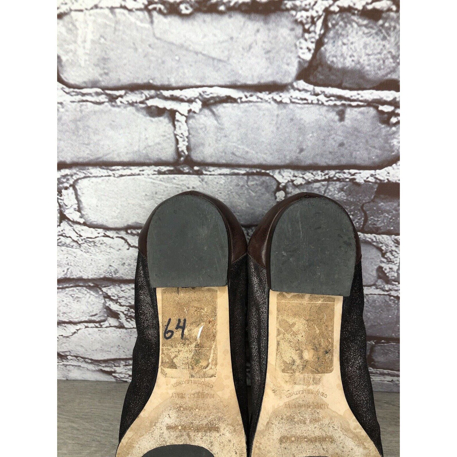 Other Anyi Lu Cate Brown Metallic Flecked Suede Leather Cap Toe Ba Size US 10 / IT 40 - 13 Thumbnail