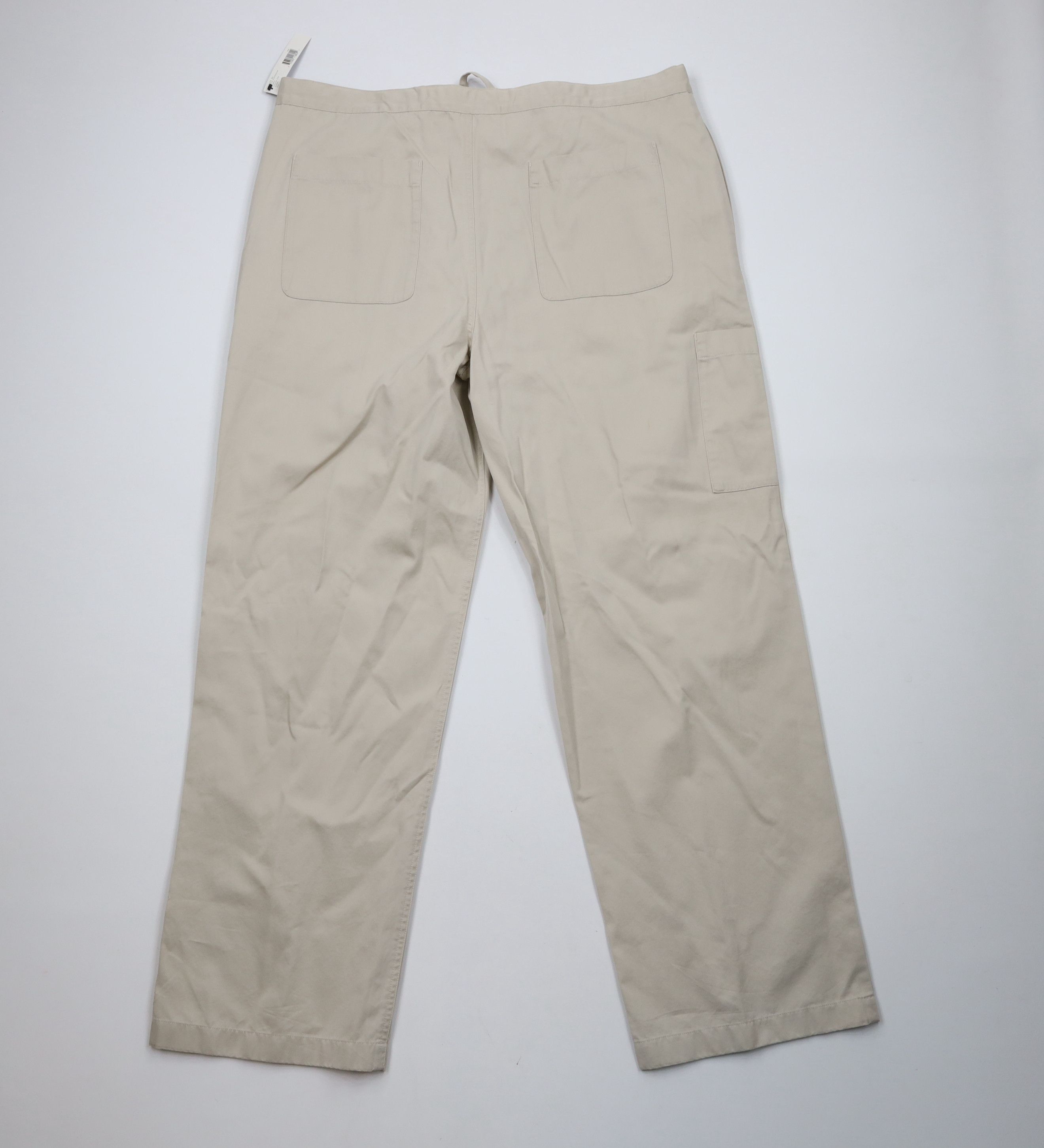 DKNY × Vintage Deadstock Vintage 90s Y2K DKNY Button Wide Leg Pants Beige Size US 38 / EU 54 - 10 Thumbnail