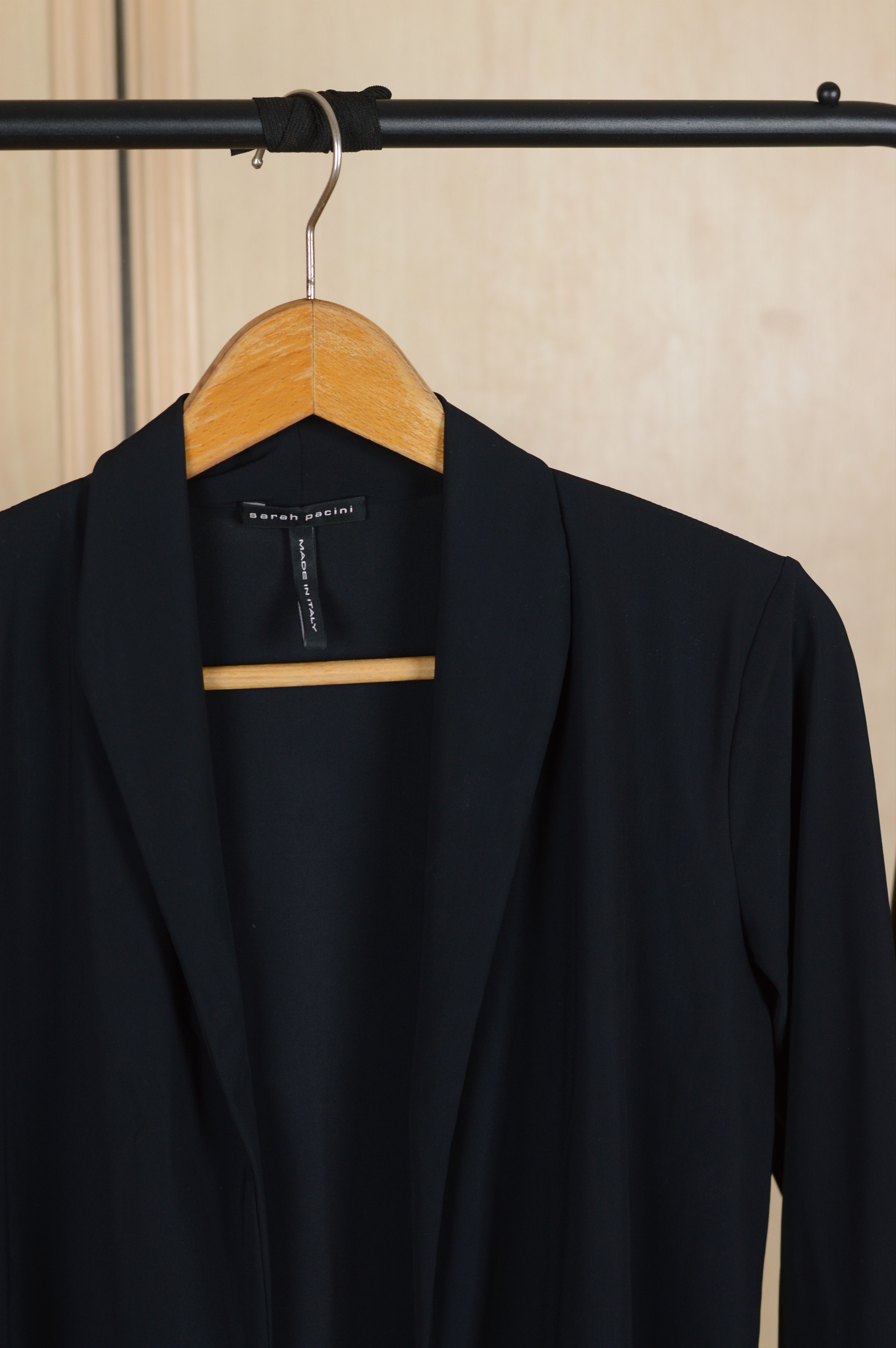 Sarah Pacini Nylon Cardigan Blouse Belted