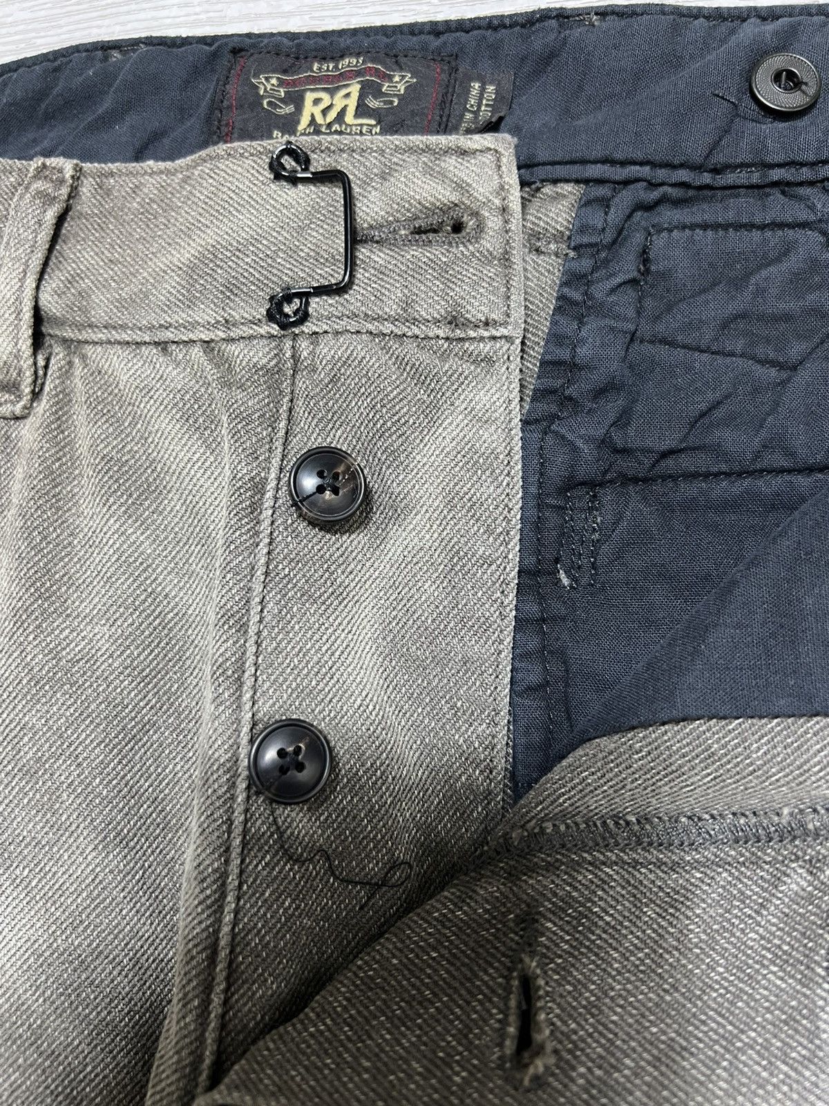 RRL Ralph Lauren RRL - Cinch Back Distressed Effect Baggy Work Pants Size US 32 / EU 48 - 15 Thumbnail
