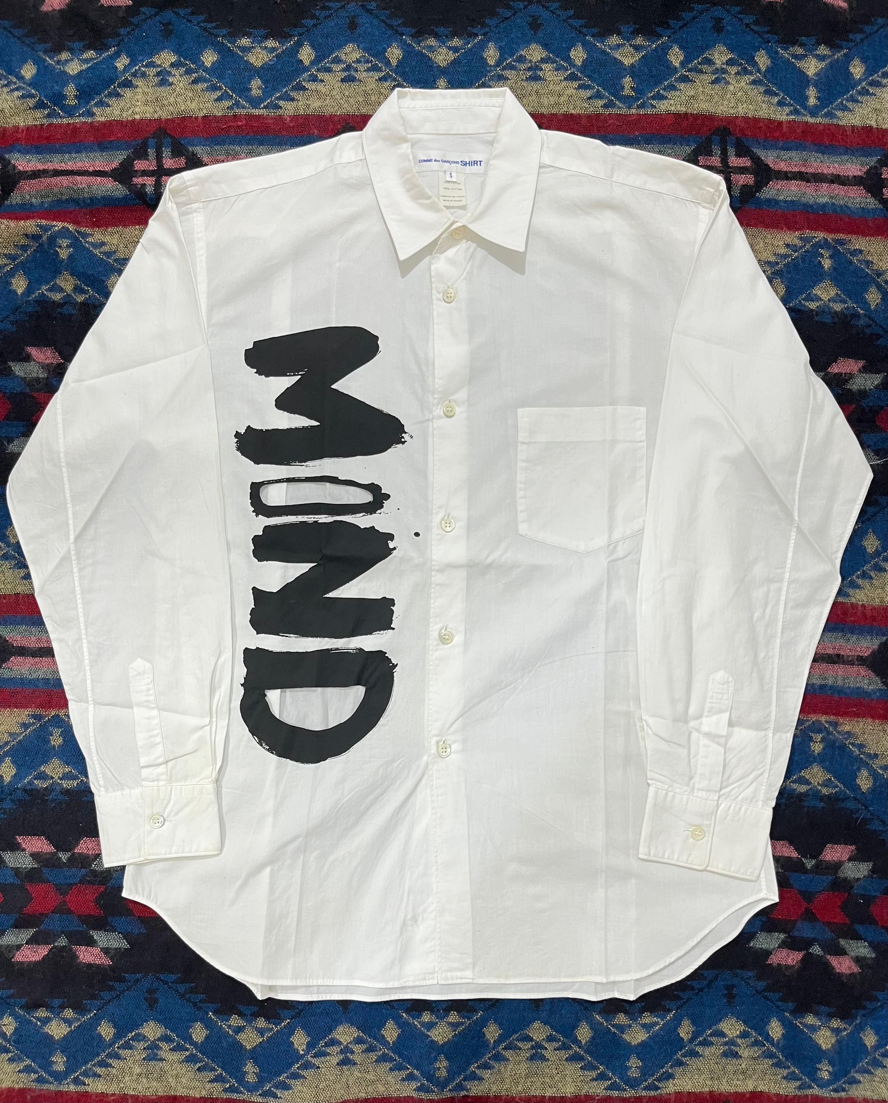 Comme des Garcons Comme Des Garcons Writing White Shirt Size US M / EU 48-50 / 2 - 5 Thumbnail