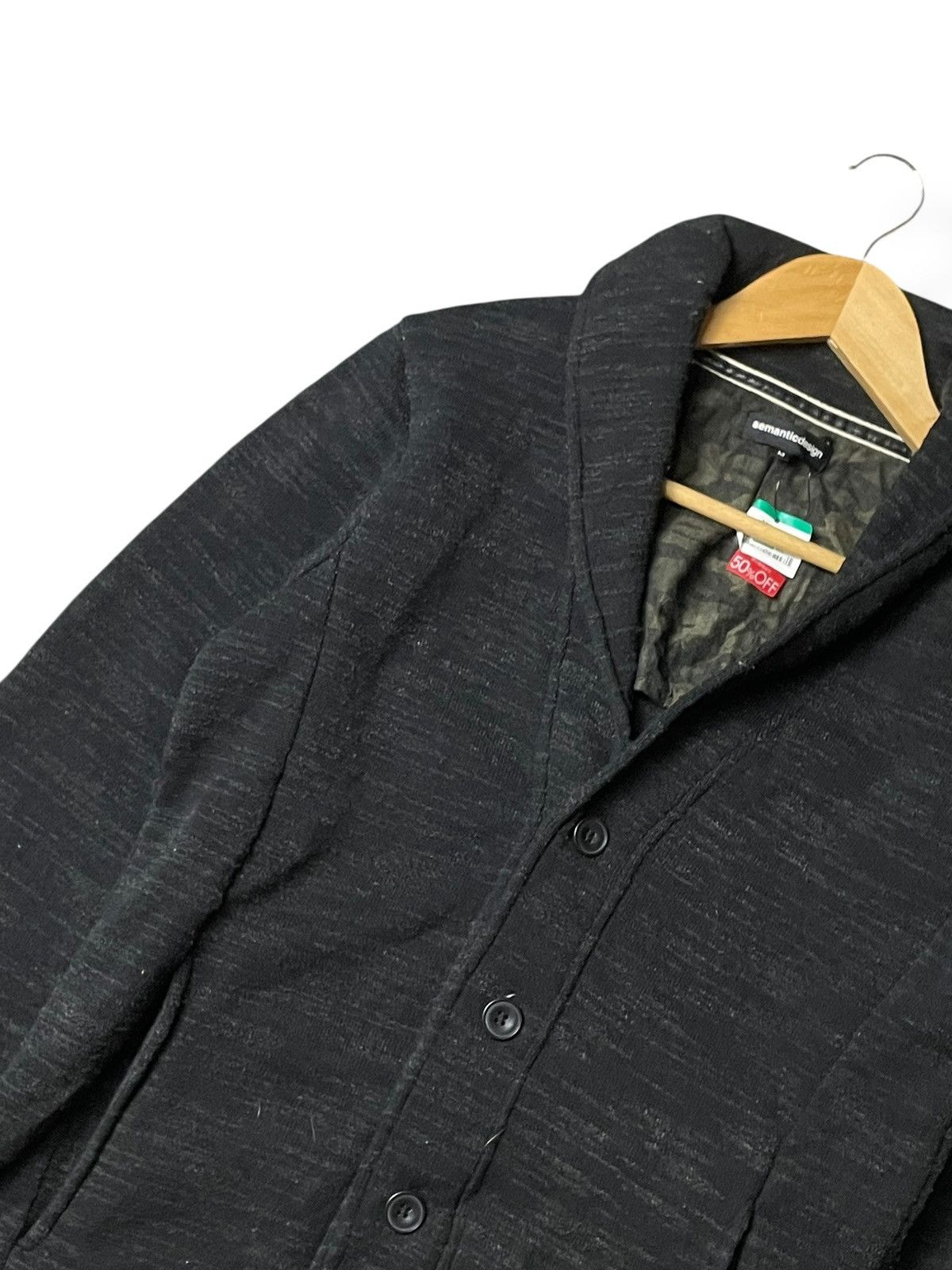 Japanese Brand × Vintage × semanticdesign Semantic Design Wool Blend Light Jacket (112) Size US M / EU 48-50 / 2 - 2 Thumbnail