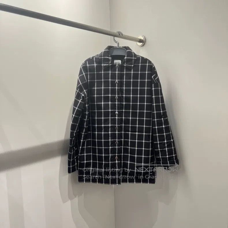 Hermes Hermes Black and White Plaid Windbreaker Jacket Size XXS / US 00 / IT 34 - 1 Thumbnail