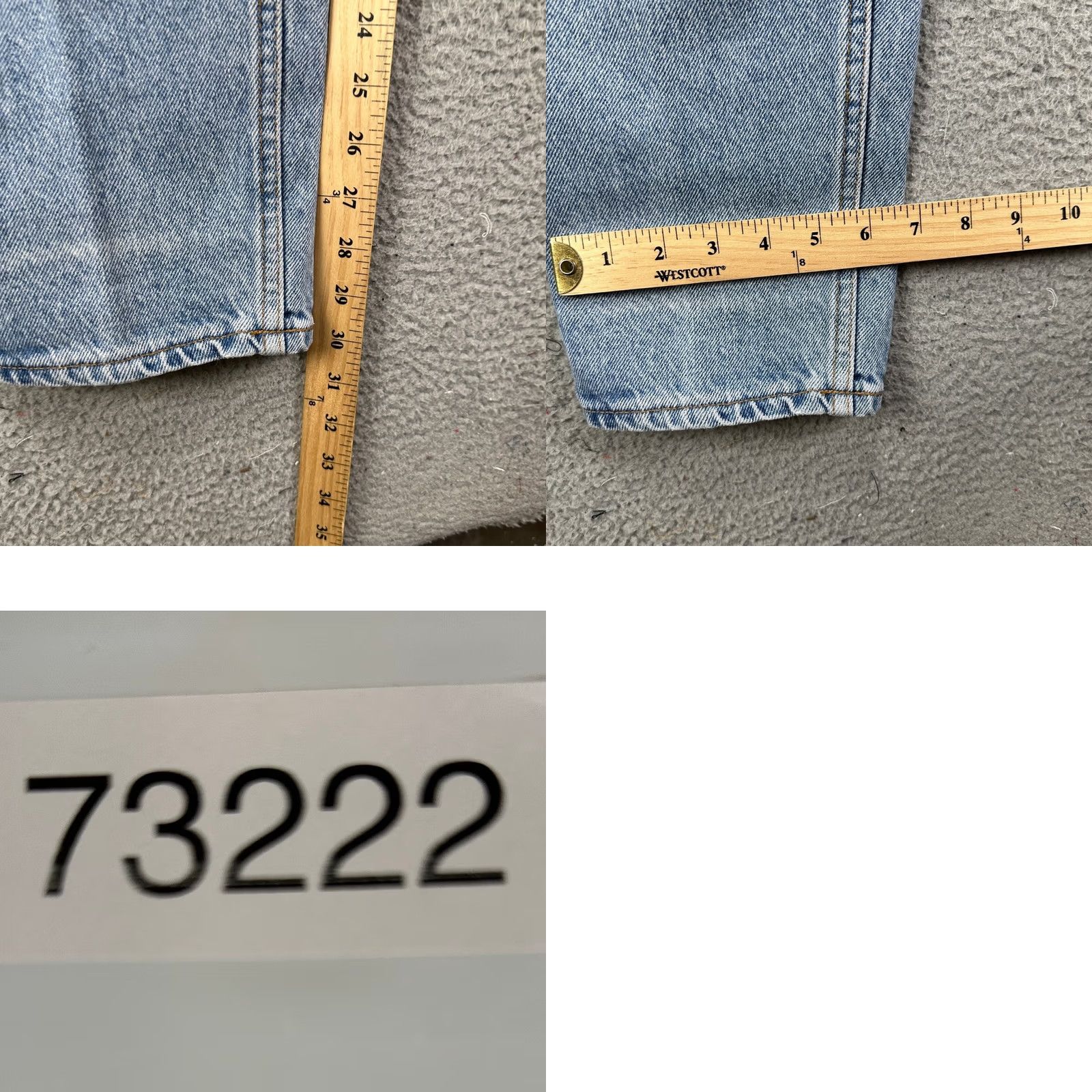 Levi's VINTAGE Levi's 551 Womens Relaxed Jeans 10 Blue Acid Washed Tapered Made In USA Jeans Women Regular 28in Waist 30in Inseam Brown/Blue? Size 32" / US 10 / IT 46 - 8 Thumbnail