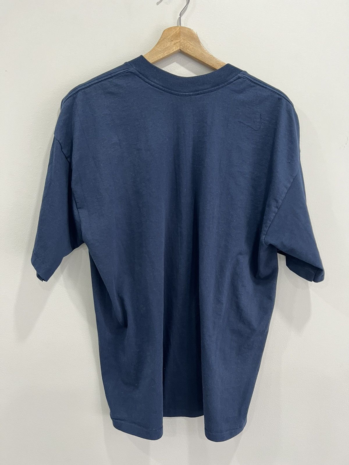 Japanese Brand Vintage 90s Blank Tee Shirt single stitched Size US XL / EU 56 / 4 - 2 Thumbnail