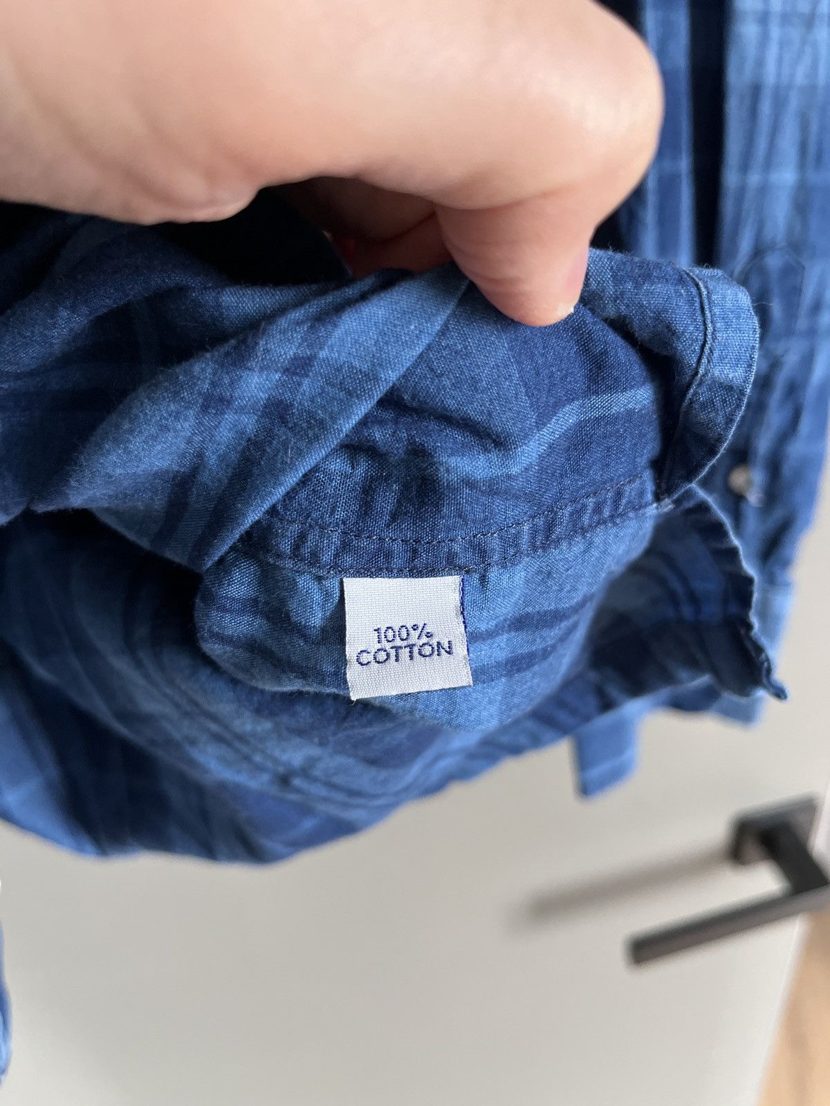 Officine Generale Officine Generale Blue Check Shirt Size US L / EU 52-54 / 3 - 13 Thumbnail