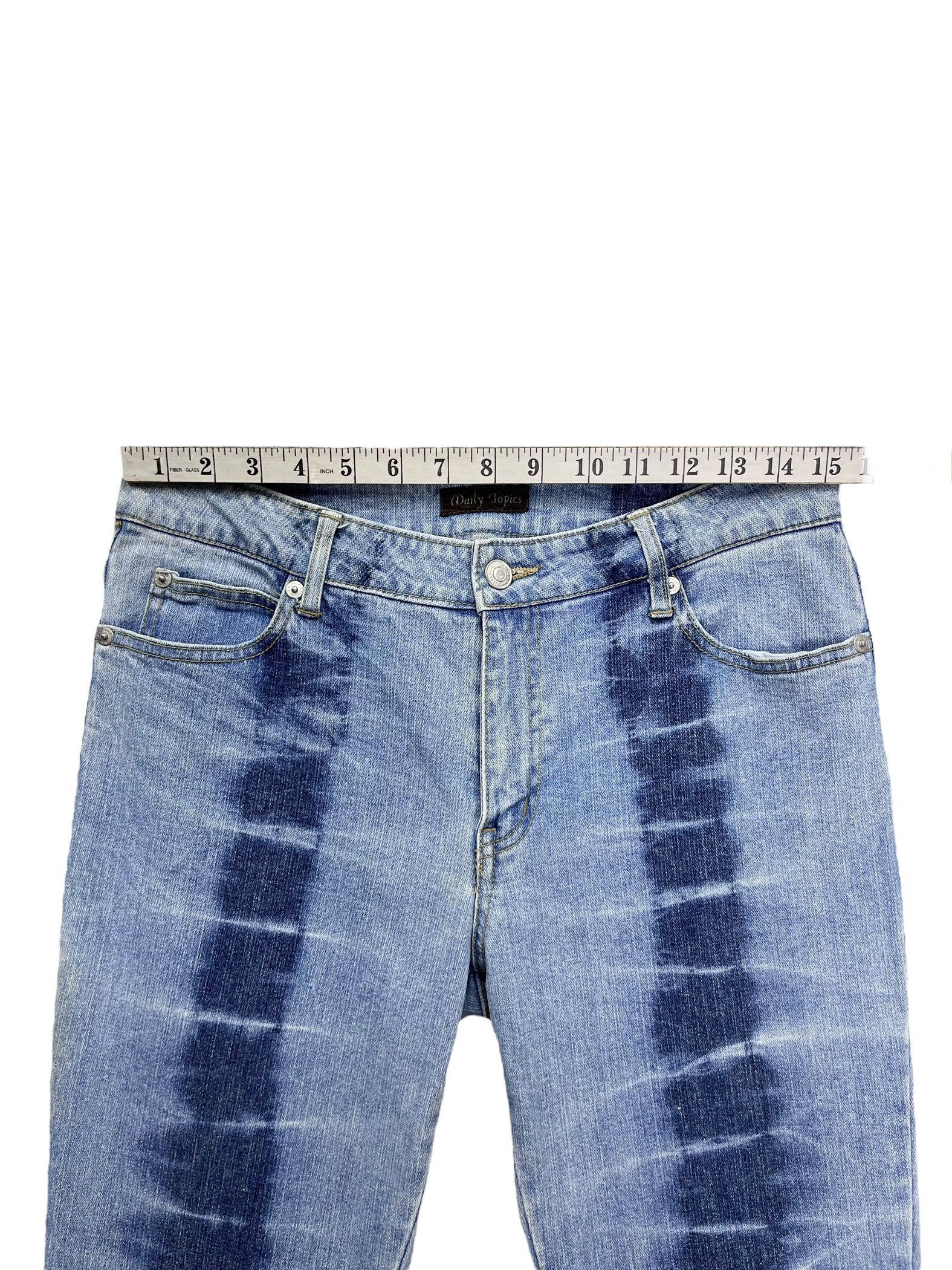 Japanese Brand 🔥DAILYTOPICS Art Spine Tattoo Design Stretch Flare Denim💥 Size 30" / US 8 / IT 44 - 9 Thumbnail