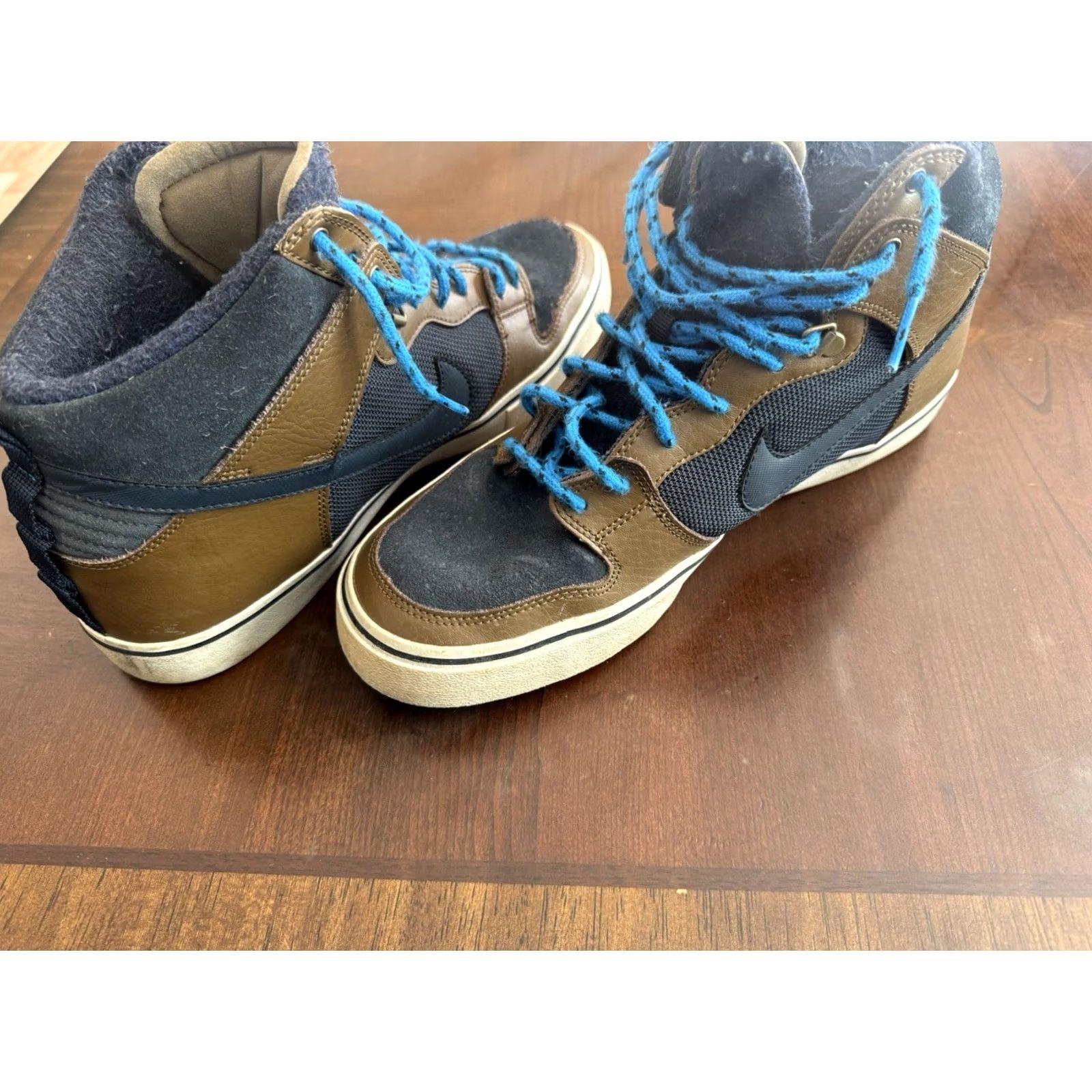 Nike Nike Dunk High LR Leather Winterized Mens Size 10.5 Khaki Obsidian Sneakers High Top Leather Winterized Nike Dunk 2012 Mens Shoes Size US 11 / EU 44 - 3 Thumbnail