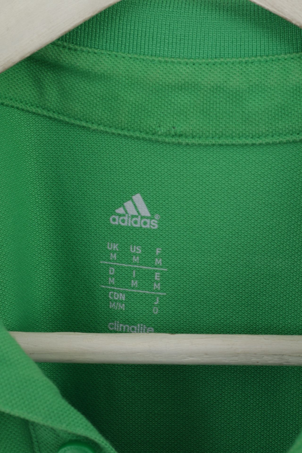 Adidas Adidas Men M Polo Shirt Green Cotton Euro 2016 6398 Size US M / EU 48-50 / 2 - 5 Thumbnail
