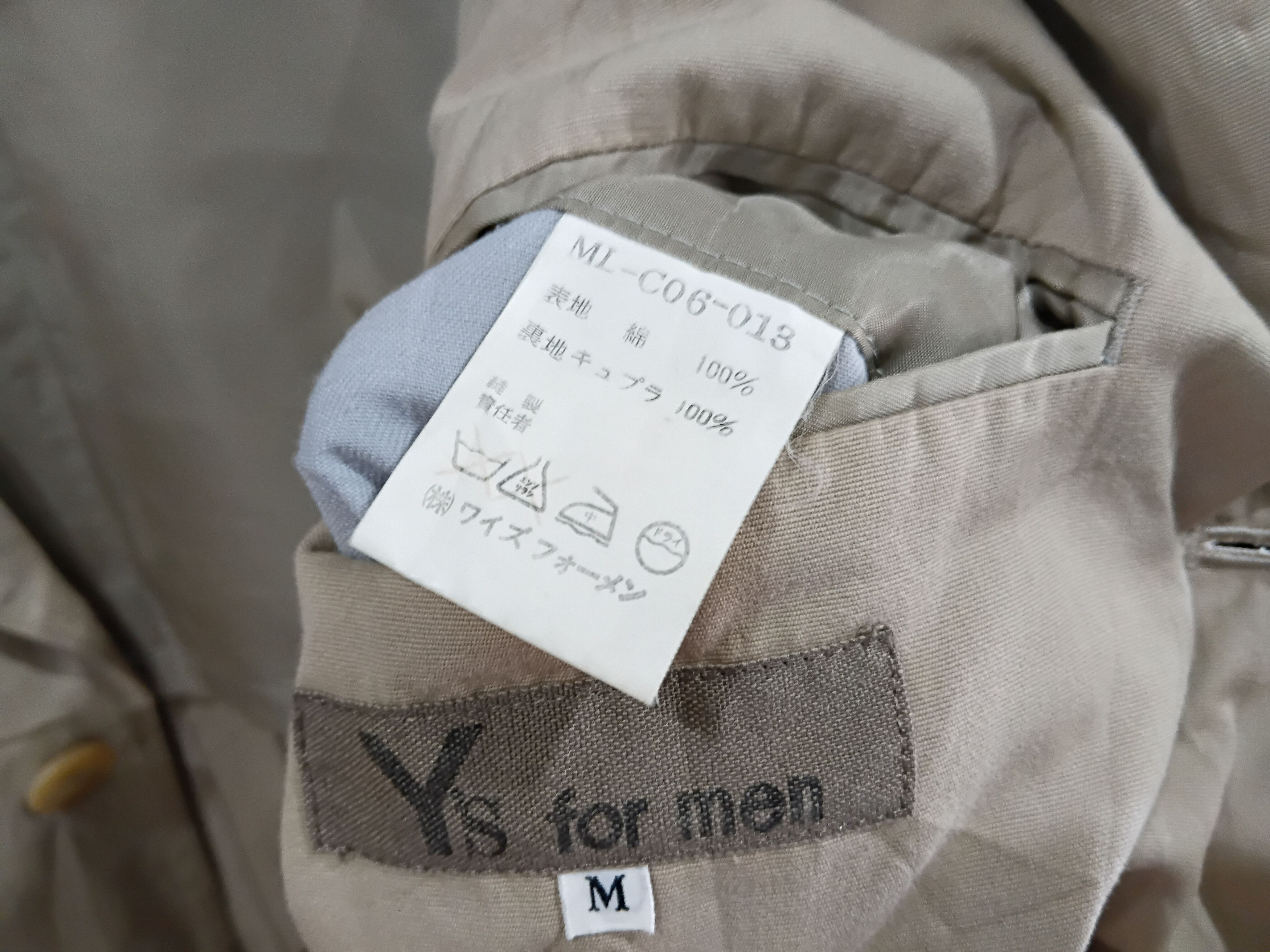 Yohji Yamamoto Vintage Yohji Y's For Man Long Trench Coat Jacket Size US M / EU 48-50 / 2 - 6 Thumbnail