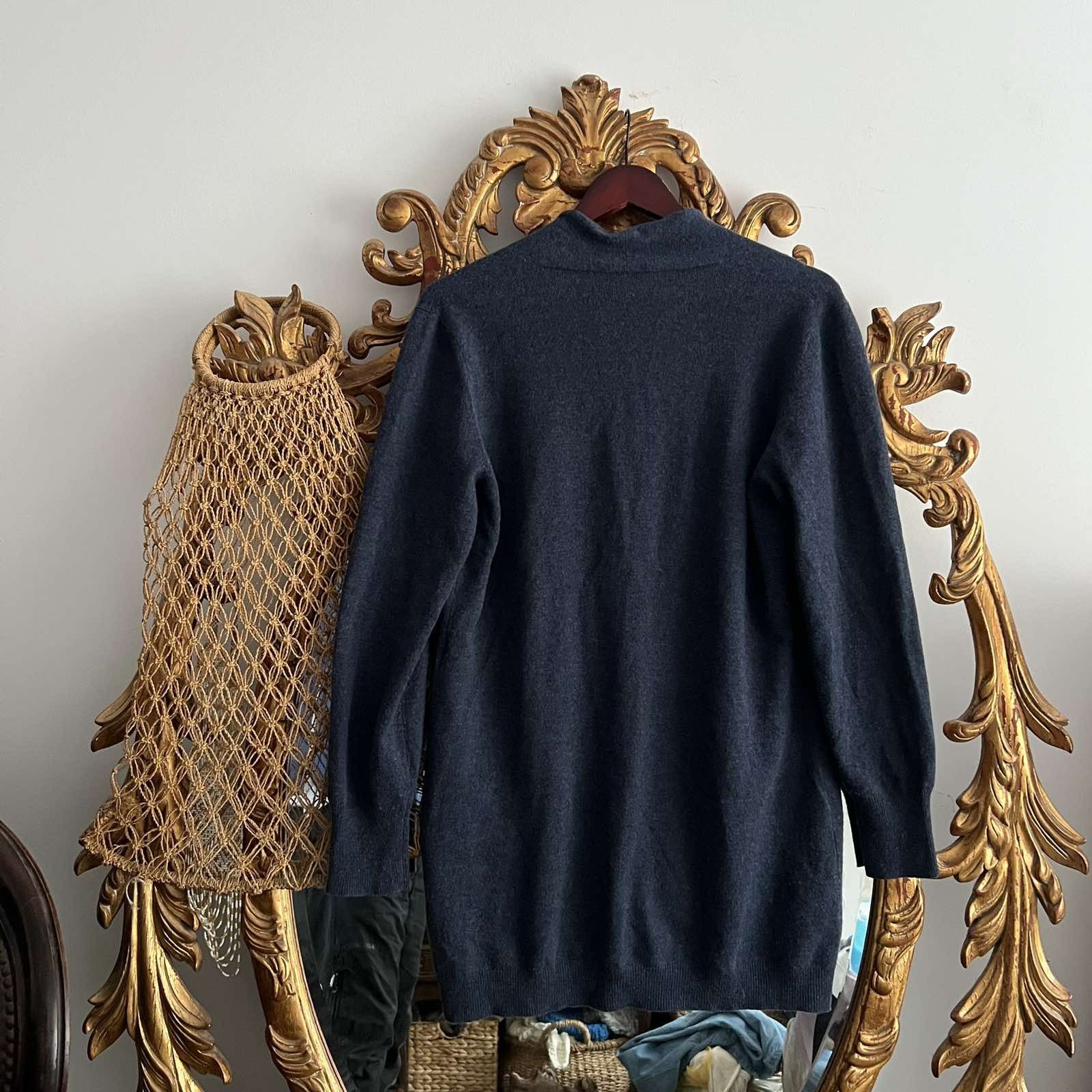 Fabiana Filippi Fabiana Filippi Wool Cashmere Silk Sweater Cardigan Size L / US 10 / IT 46 - 2 Thumbnail