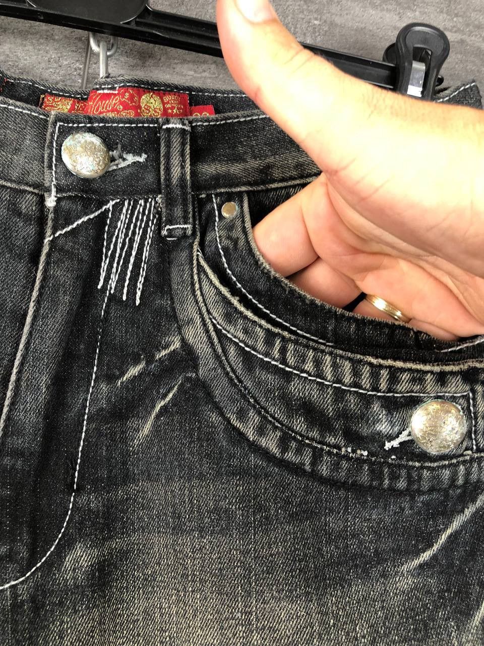 Japanese Brand Vintage Denim Jeans Japanese Crazy Distressed Faded Pants Size US 32 / EU 48 - 8 Thumbnail